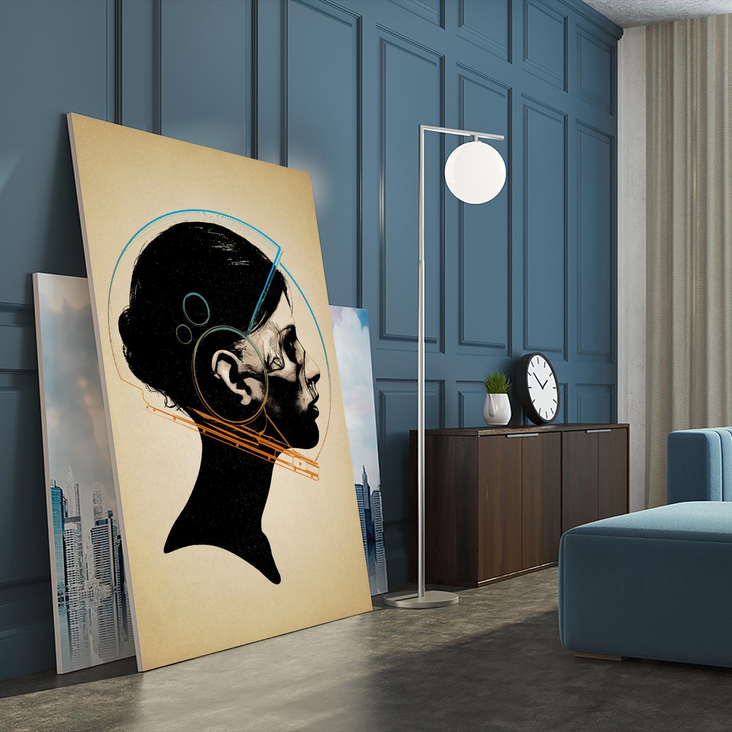 Inside Out by Hidden Moves on GIANT ART - yellow contemporary