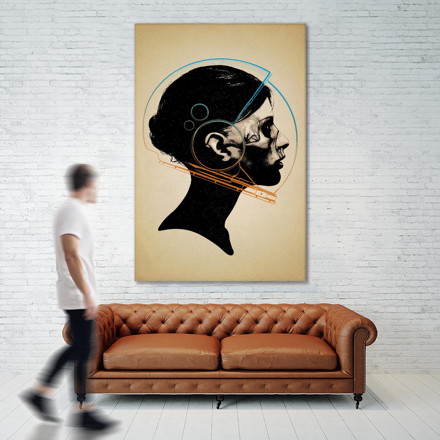 Inside Out by Hidden Moves on GIANT ART - yellow contemporary