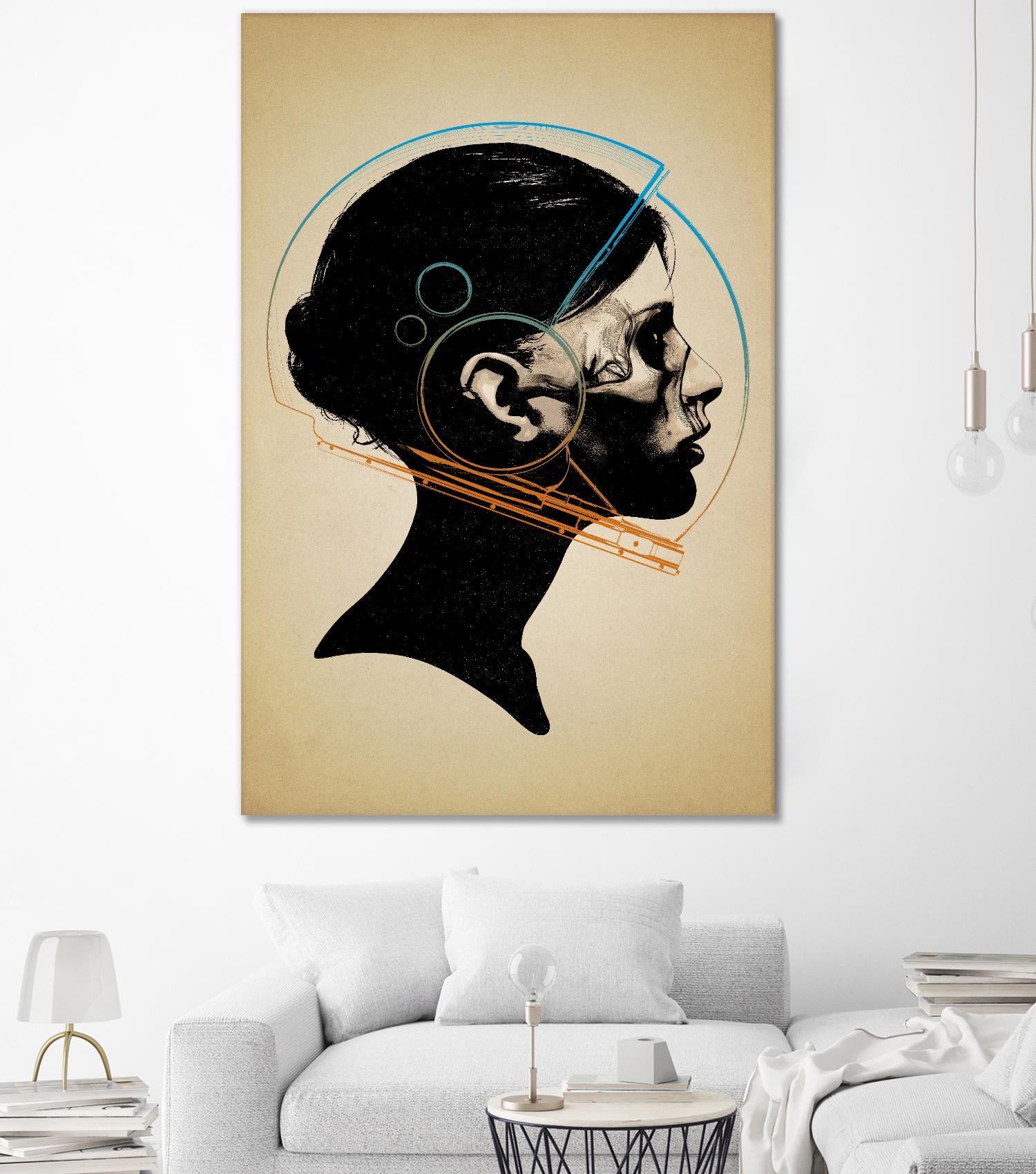 Inside Out by Hidden Moves on GIANT ART - yellow contemporary