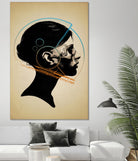 Inside Out by Hidden Moves on GIANT ART - yellow contemporary