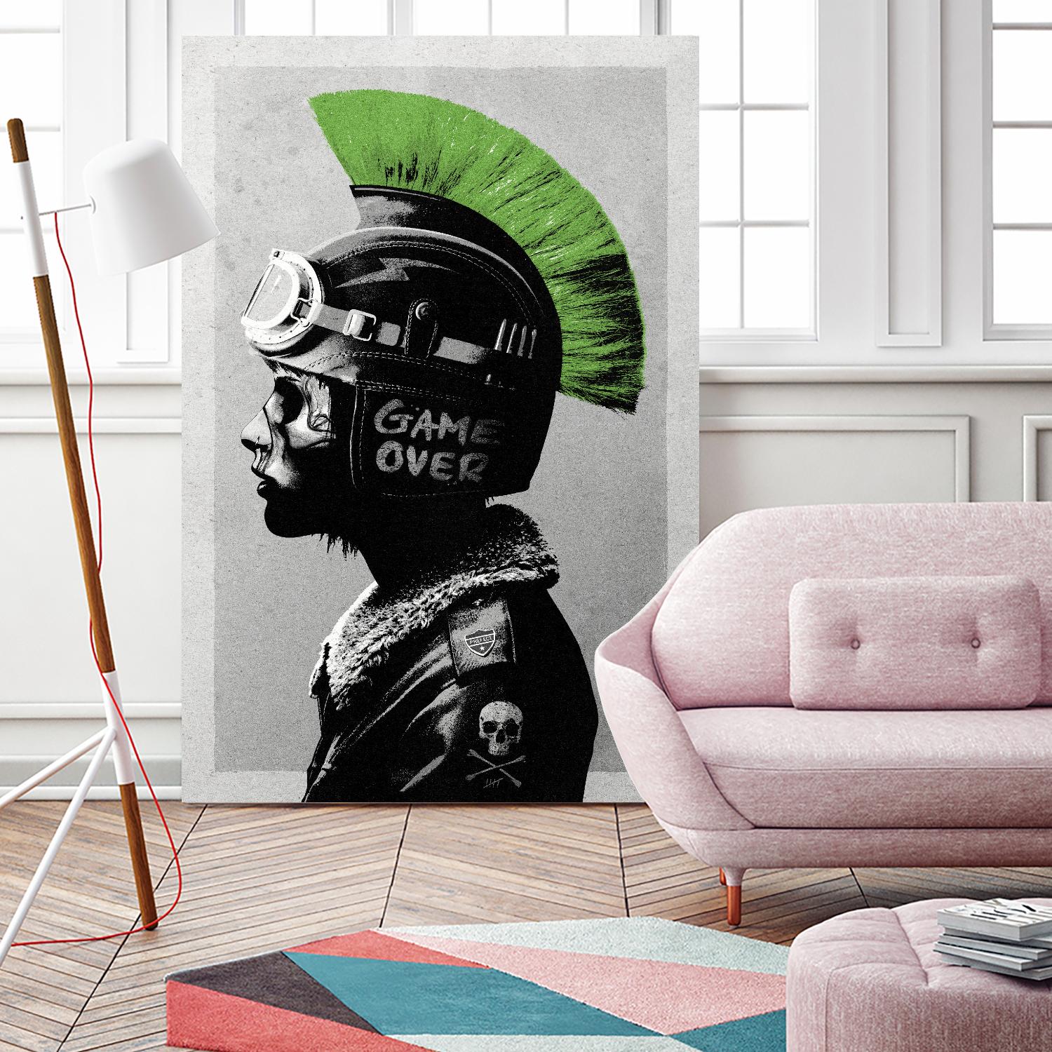 Chaotic Good by Hidden Moves on GIANT ART - green contemporary