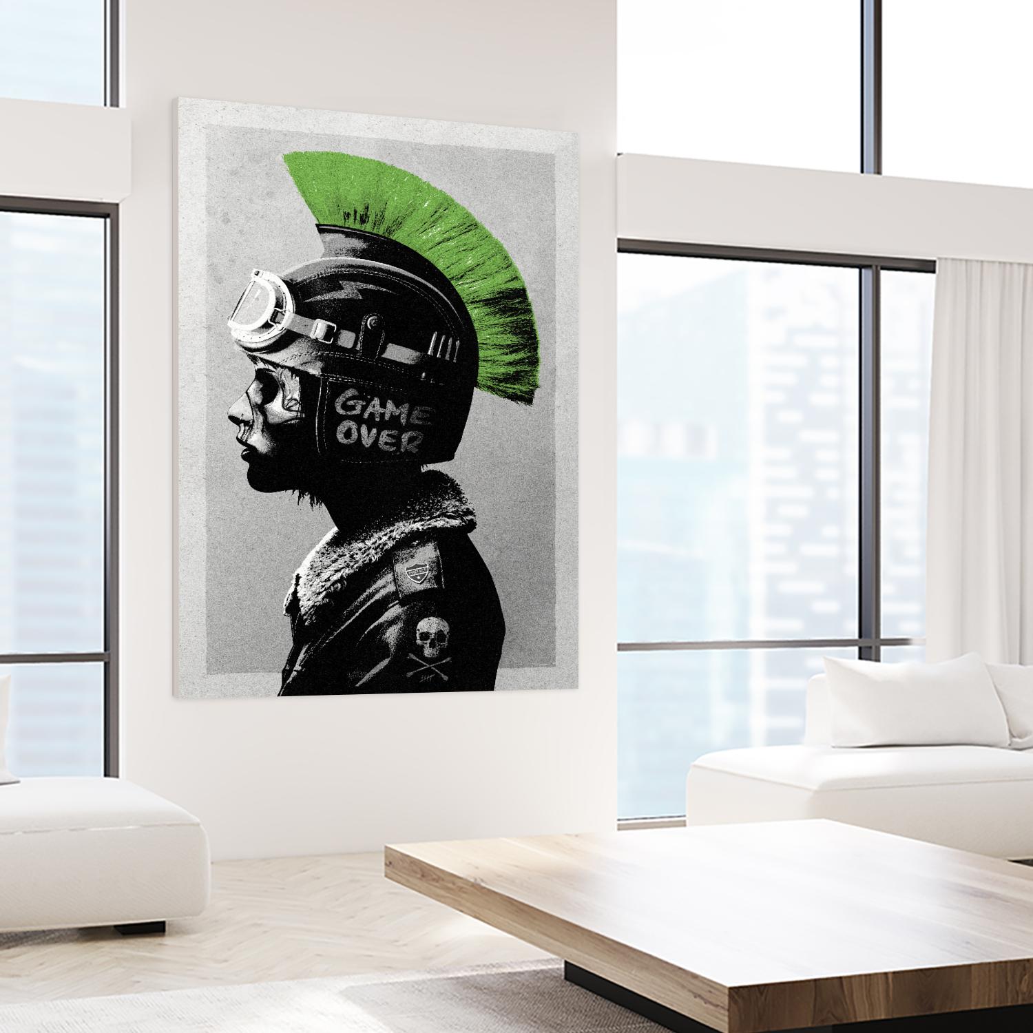 Chaotic Good by Hidden Moves on GIANT ART - green contemporary