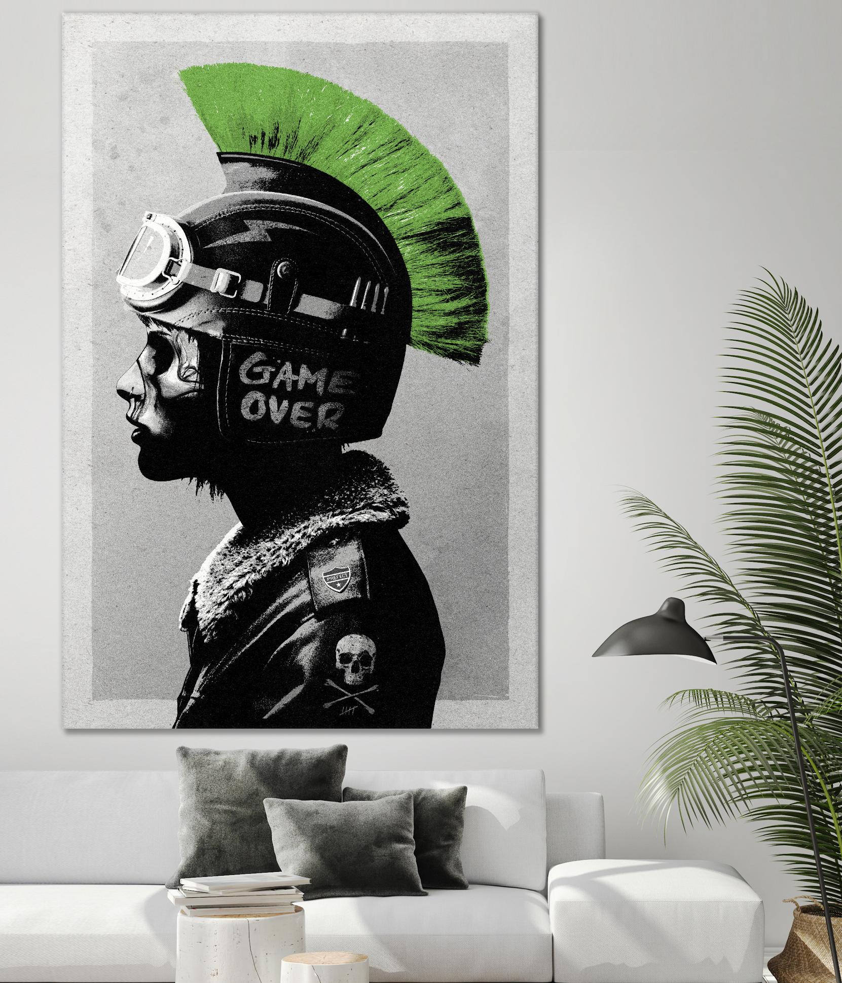 Chaotic Good by Hidden Moves on GIANT ART - green contemporary