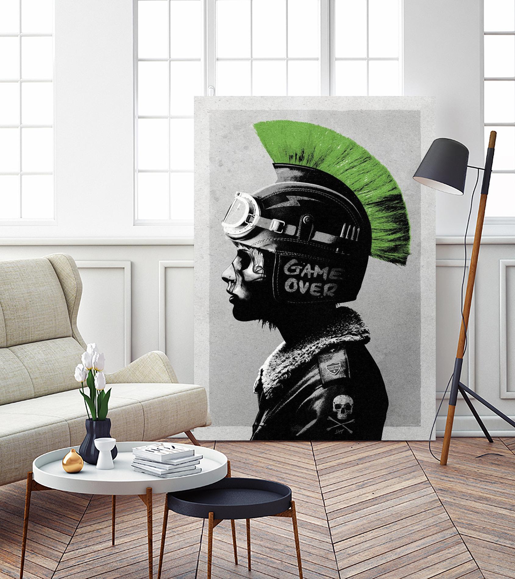 Chaotic Good by Hidden Moves on GIANT ART - green contemporary