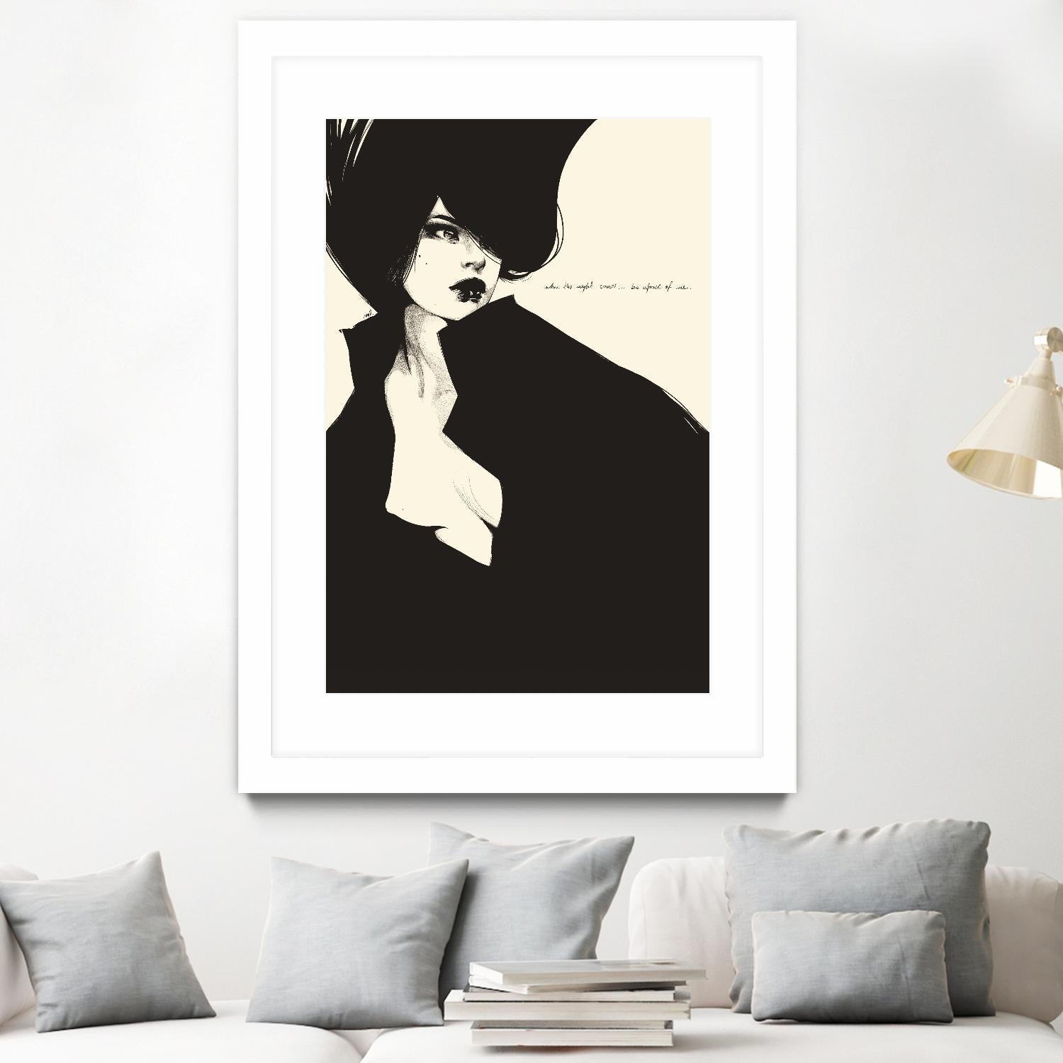 When the night comes by Manuel Rebollo on GIANT ART - yellow men and women