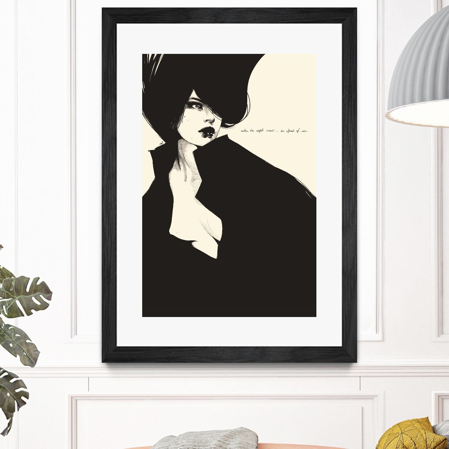 When the night comes by Manuel Rebollo on GIANT ART - yellow men and women