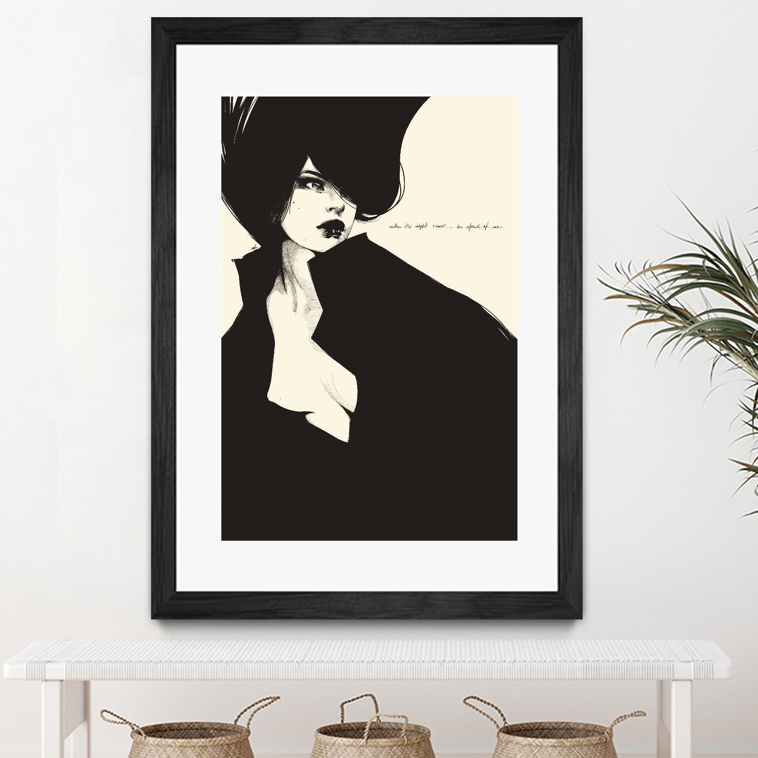 When the night comes by Manuel Rebollo on GIANT ART - yellow men and women