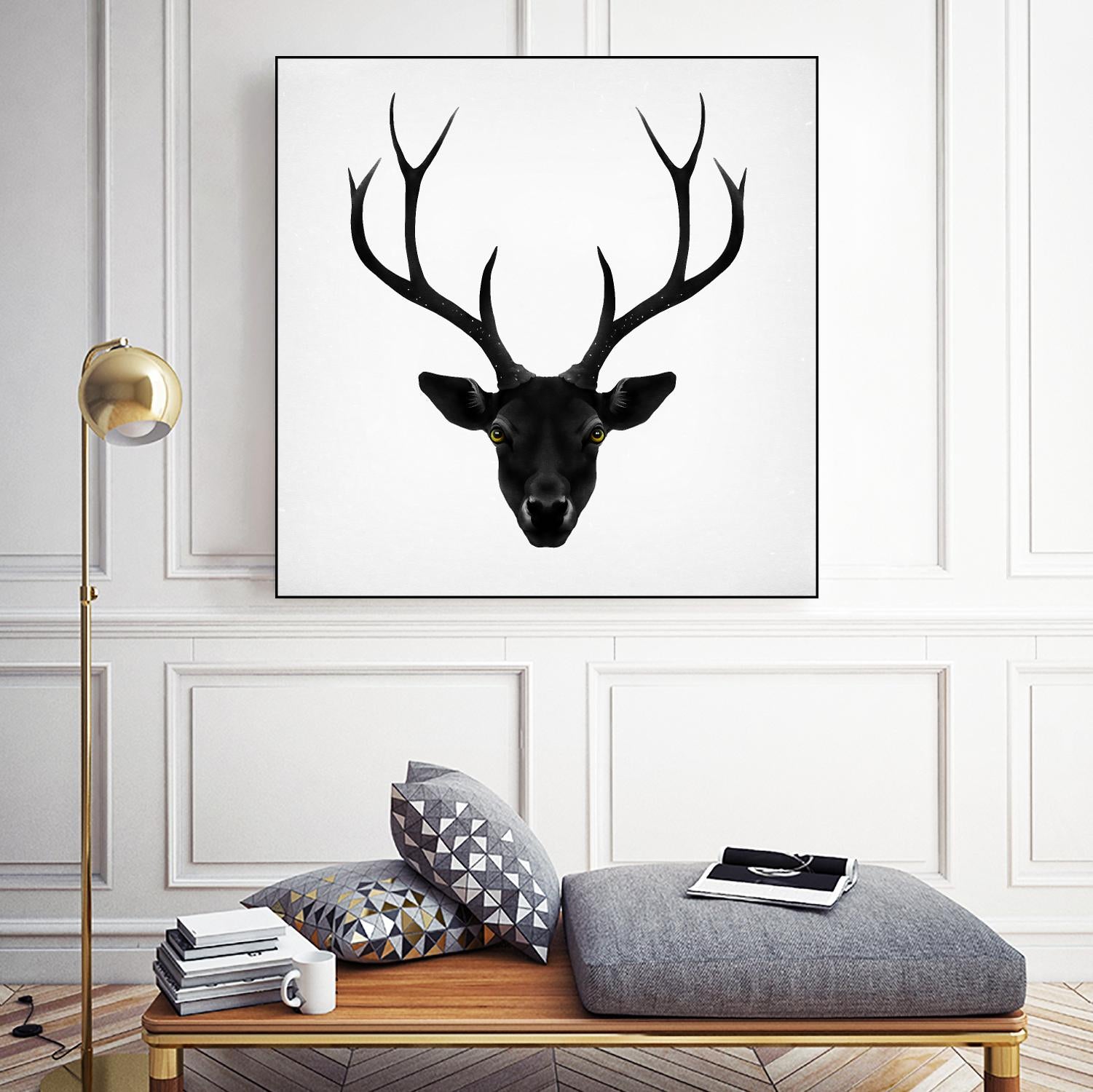 The Black Deer by Ruben Ireland on GIANT ART - black men and women