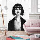 Mrs Mia Wallace by Ruben Ireland on GIANT ART - black men and women