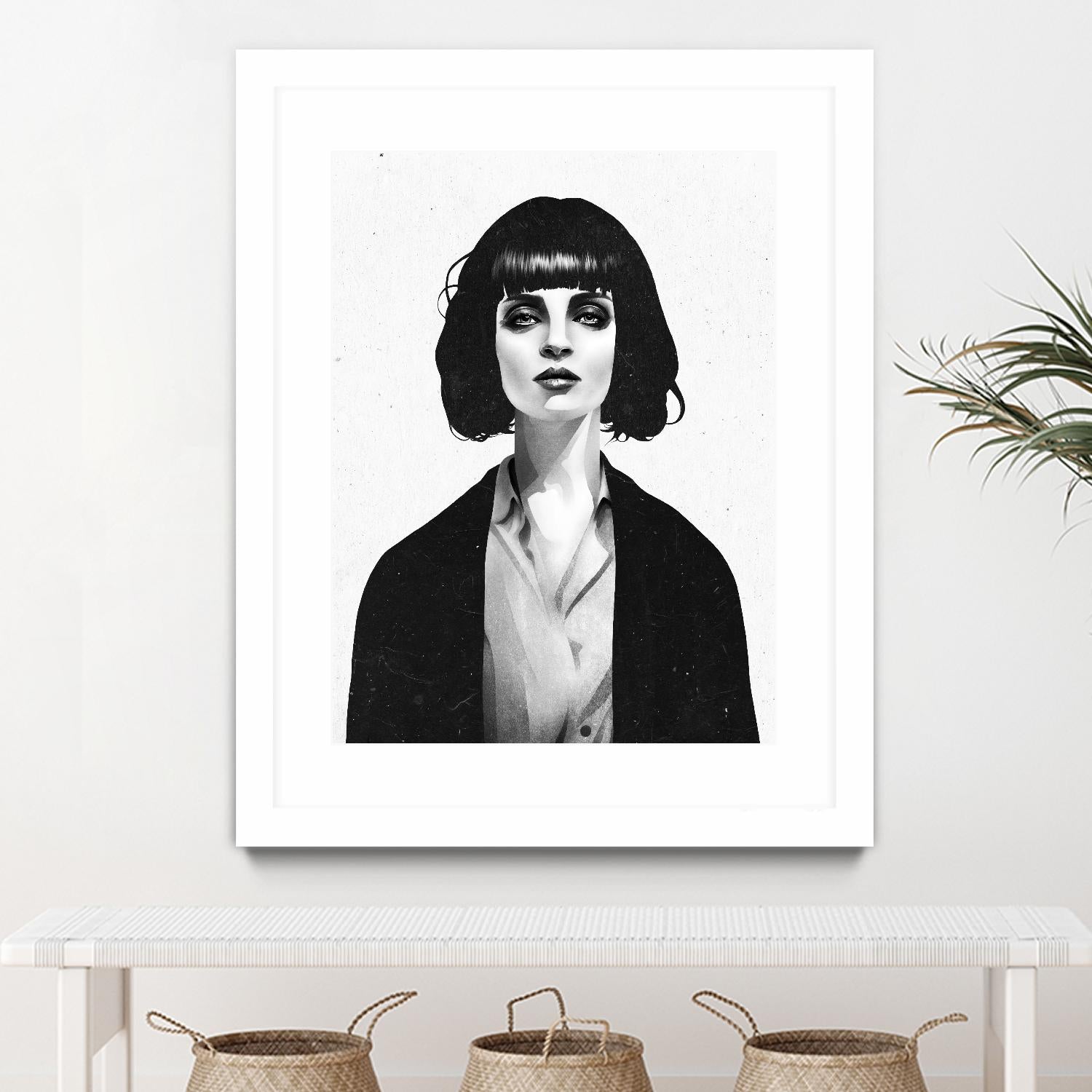 Mrs Mia Wallace by Ruben Ireland on GIANT ART - black men and women