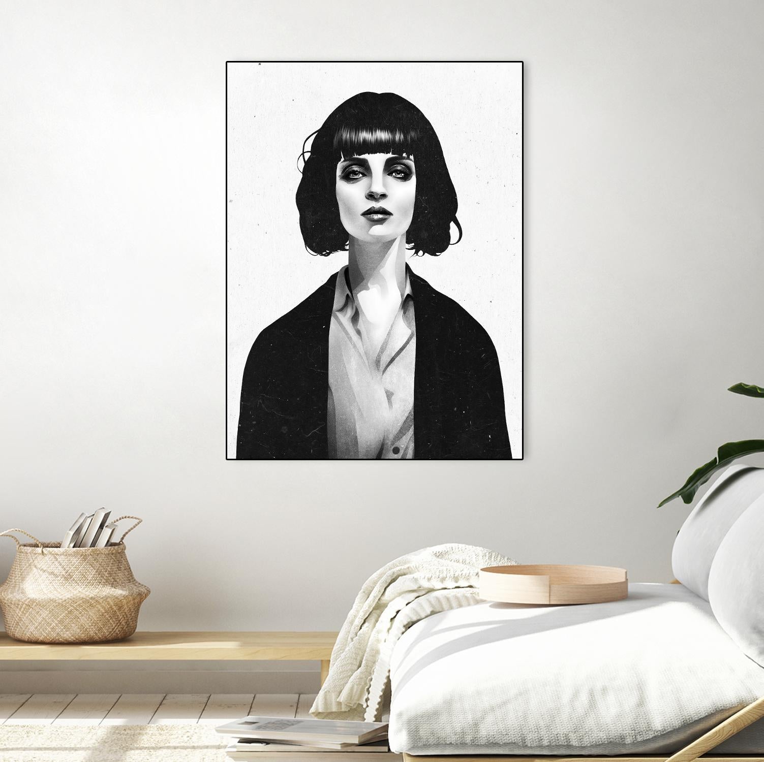 Mrs Mia Wallace by Ruben Ireland on GIANT ART - black men and women