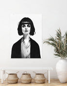 Mrs Mia Wallace by Ruben Ireland on GIANT ART - black men and women