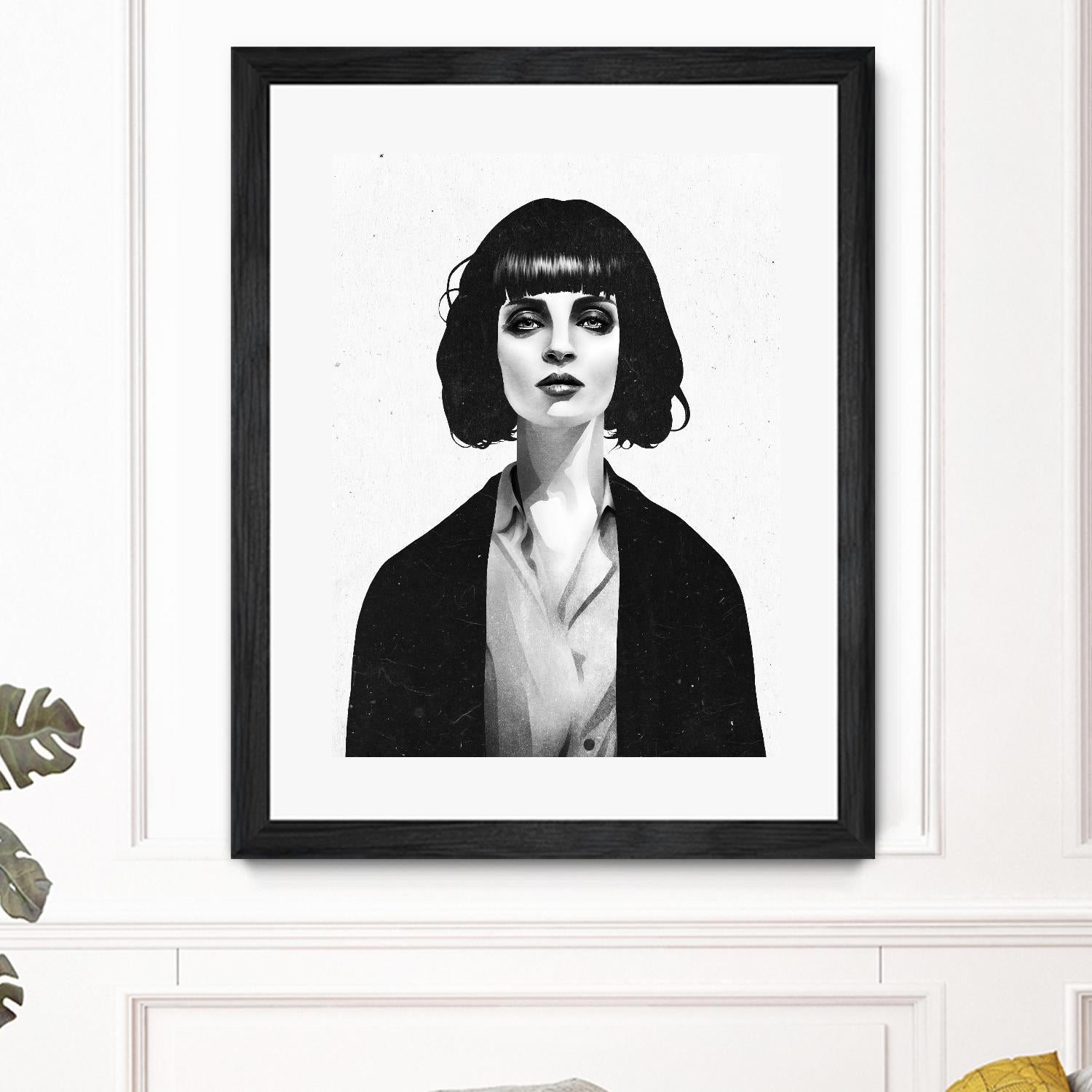 Mrs Mia Wallace by Ruben Ireland on GIANT ART - black men and women