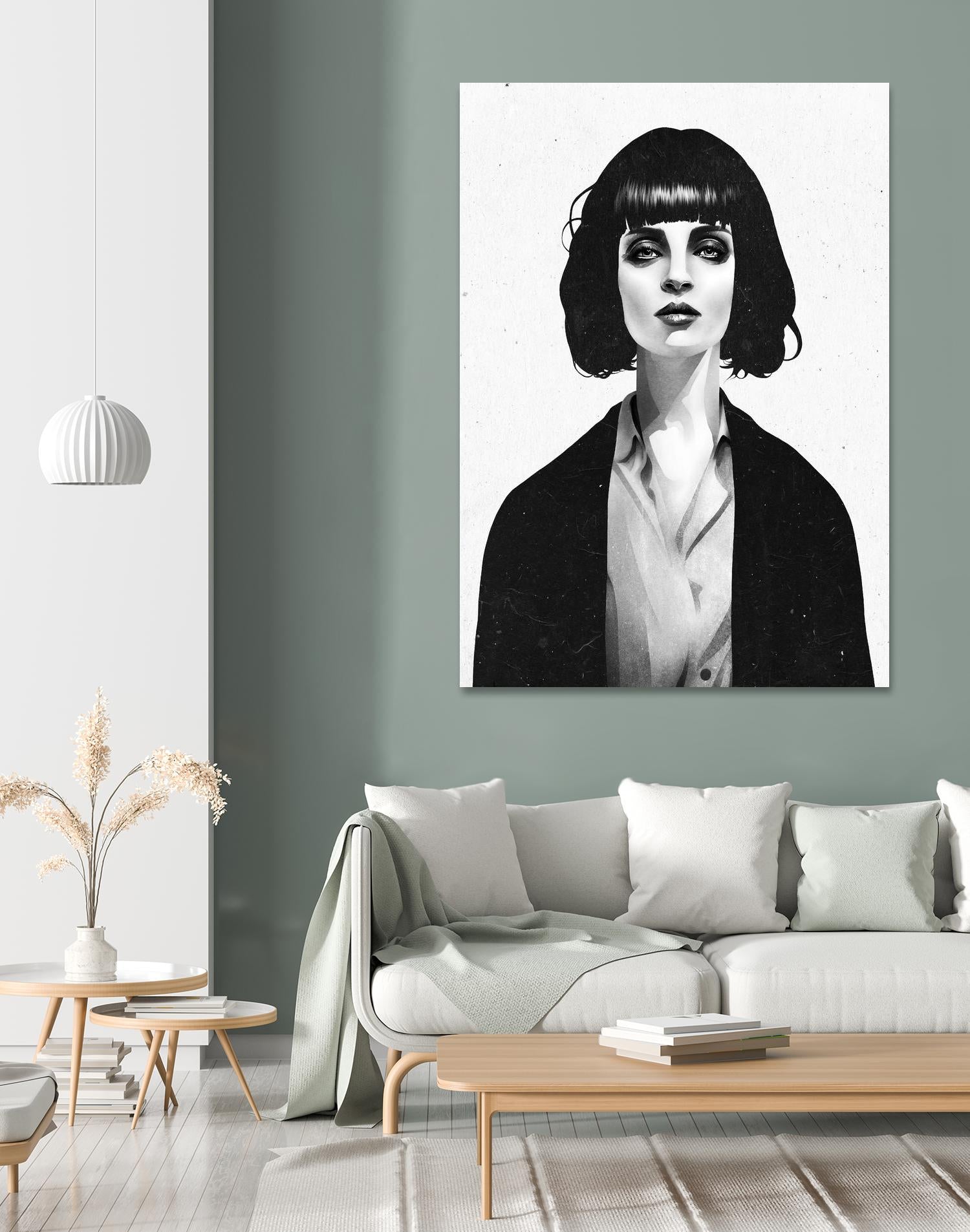 Mrs Mia Wallace by Ruben Ireland on GIANT ART - black men and women