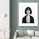 Mrs Mia Wallace by Ruben Ireland on GIANT ART - black men and women