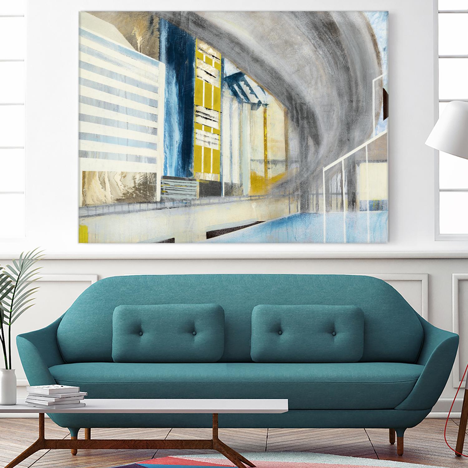 Overpass 2 by Kyle Goderwis on GIANT ART - grey city scene