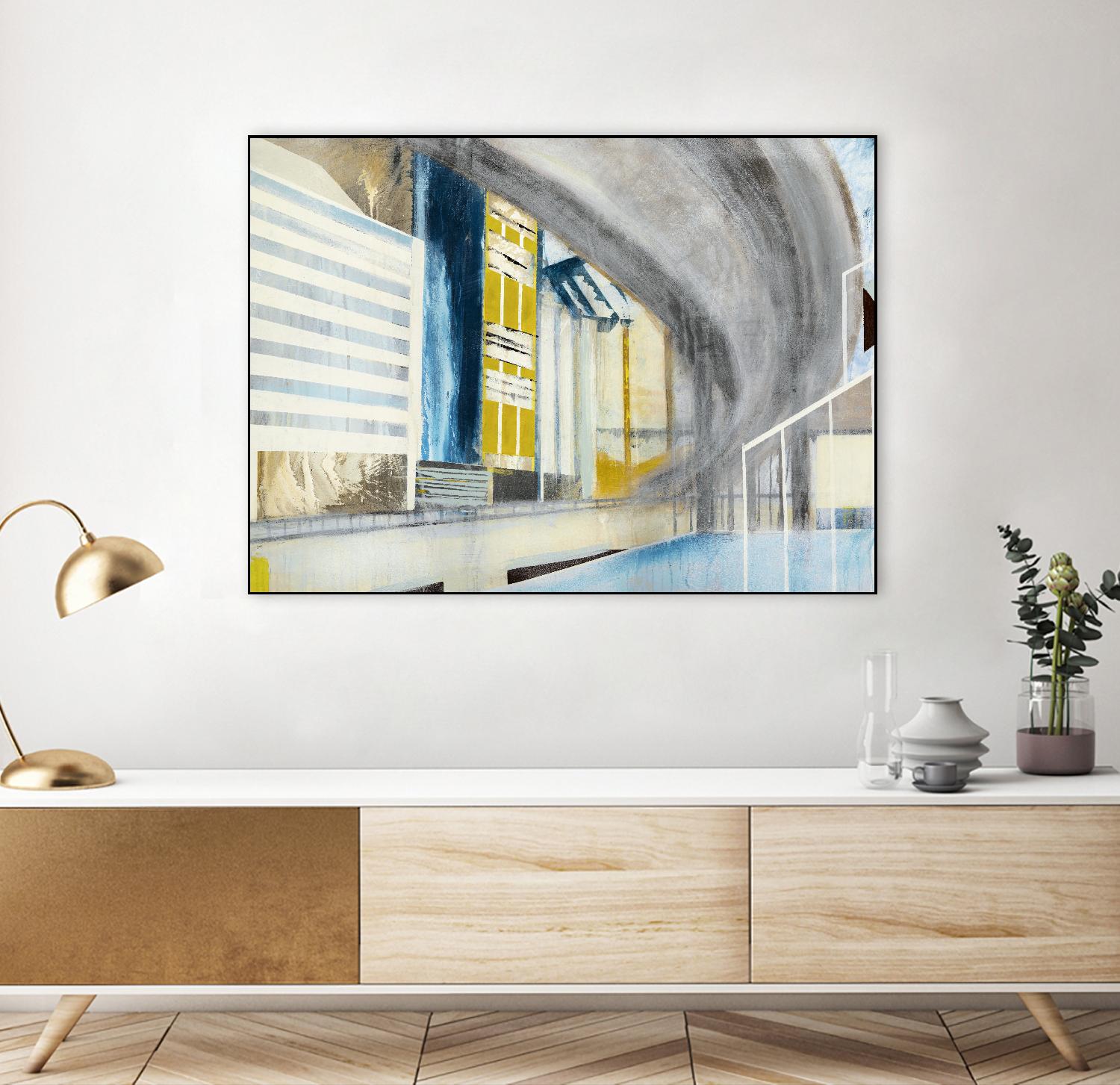 Overpass 2 by Kyle Goderwis on GIANT ART - grey city scene