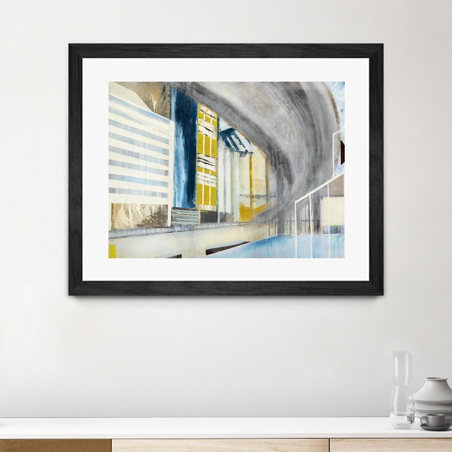 Overpass 2 by Kyle Goderwis on GIANT ART - grey city scene