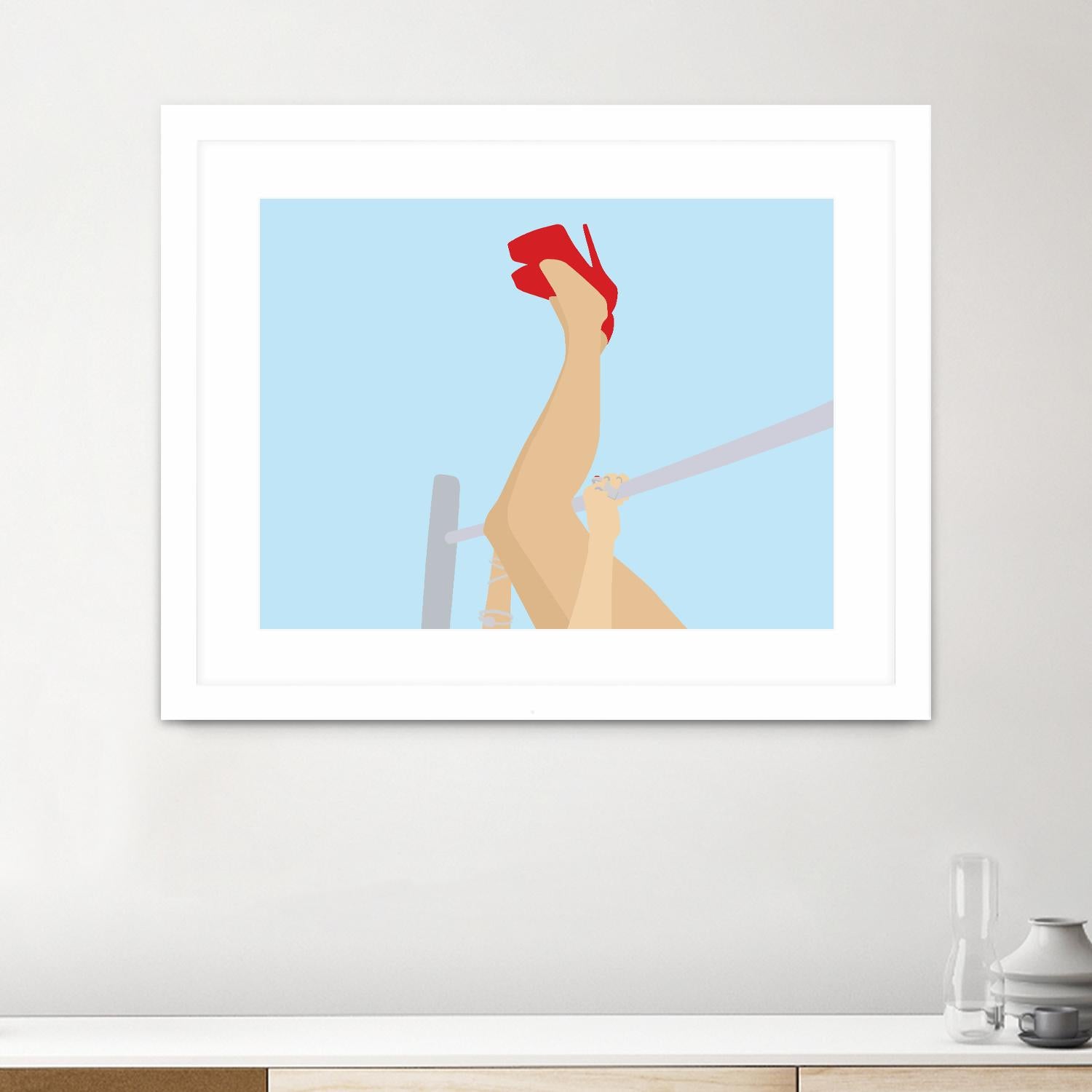 Head Over Heels by Eric Scheib on GIANT ART - grey contemporary