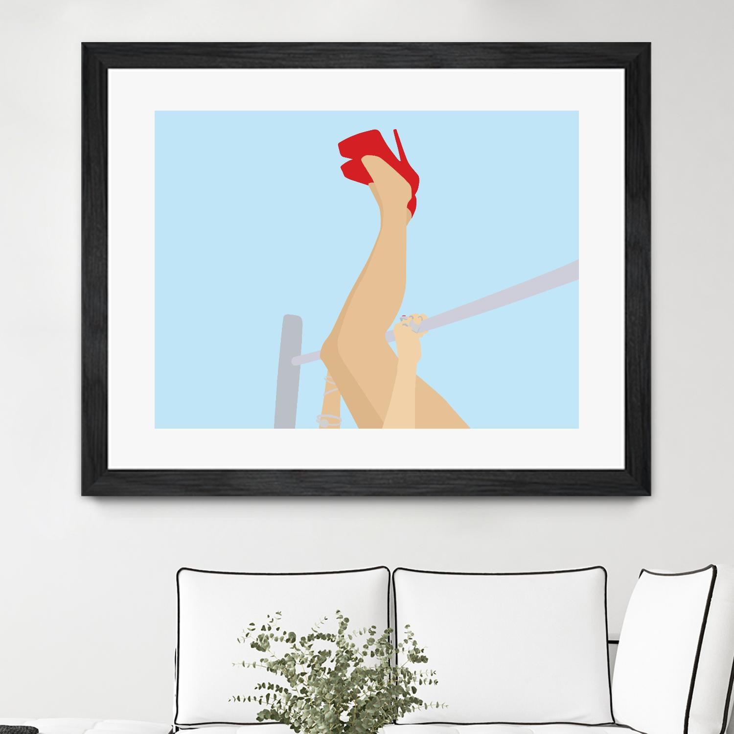 Head Over Heels by Eric Scheib on GIANT ART - grey contemporary