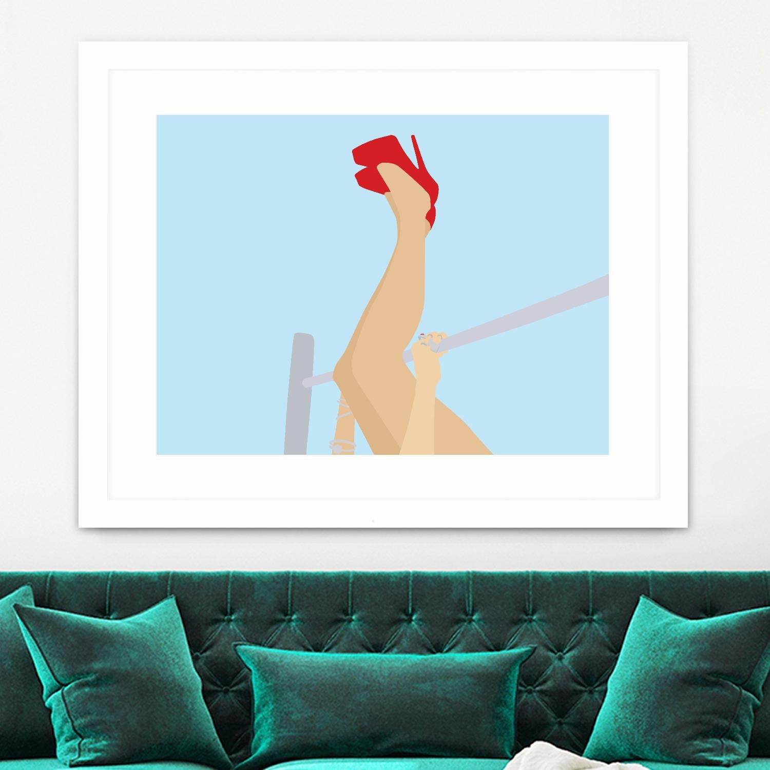 Head Over Heels by Eric Scheib on GIANT ART - grey contemporary