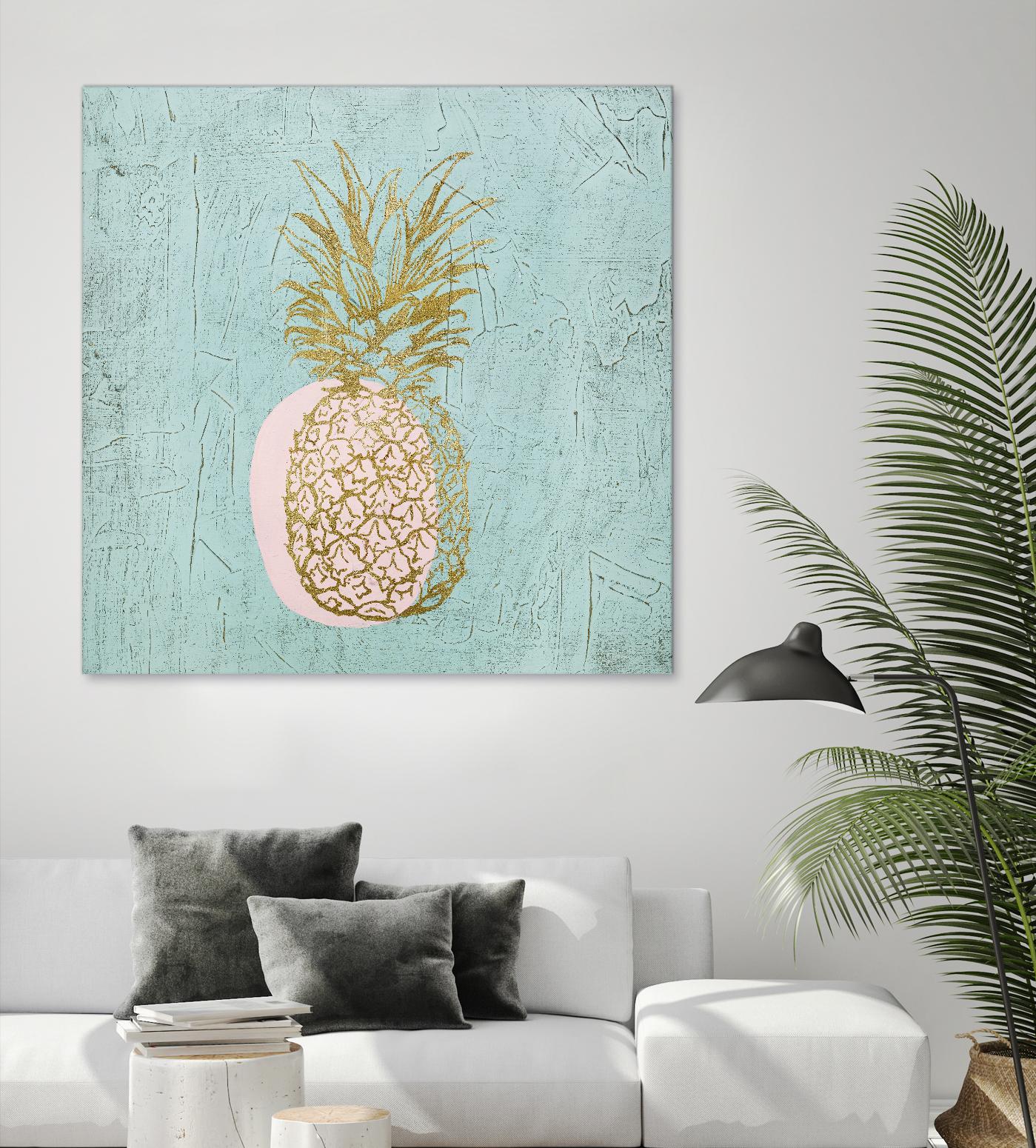 Golden Pineapple by Stefano Altamura on GIANT ART - gold still life