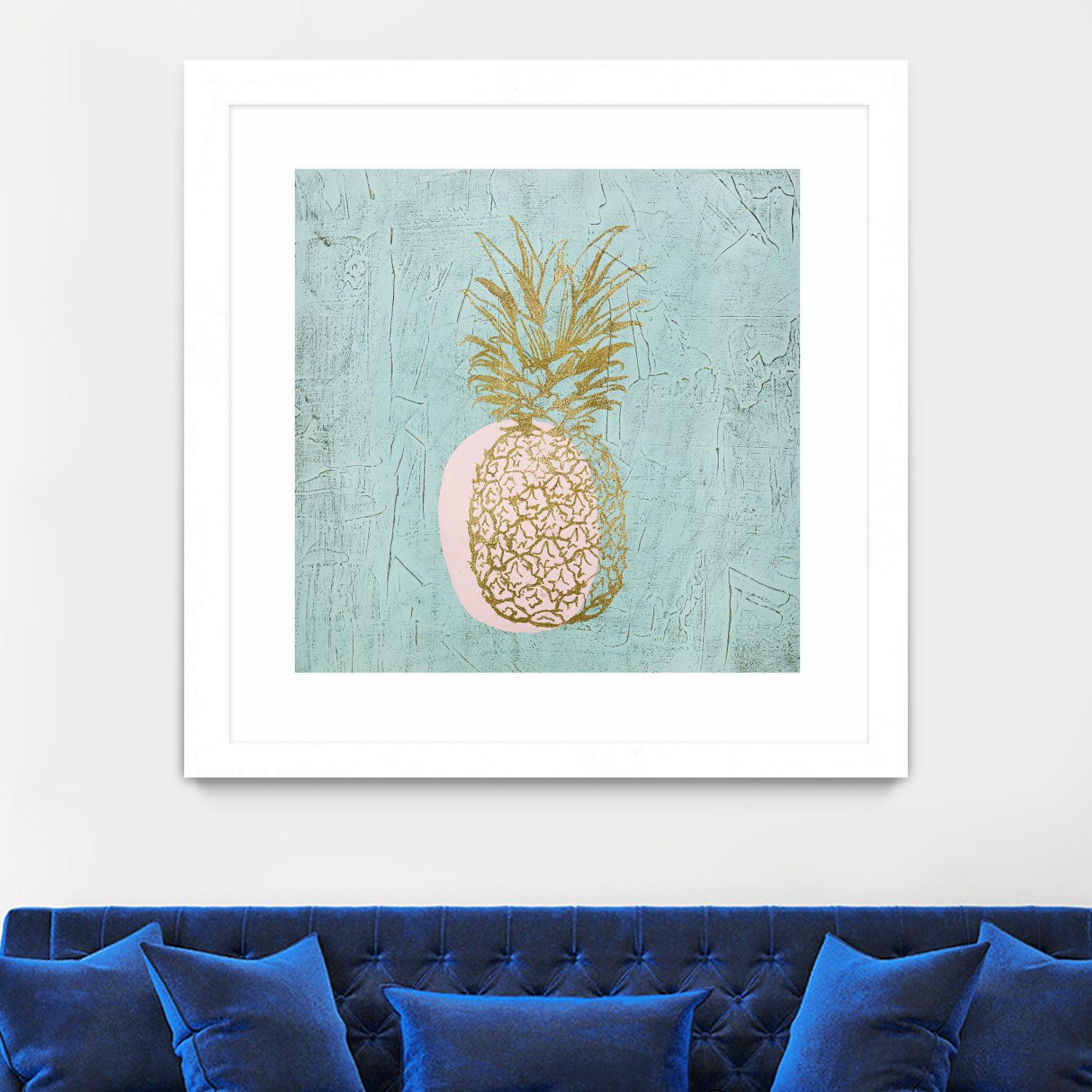 Golden Pineapple by Stefano Altamura on GIANT ART - gold still life