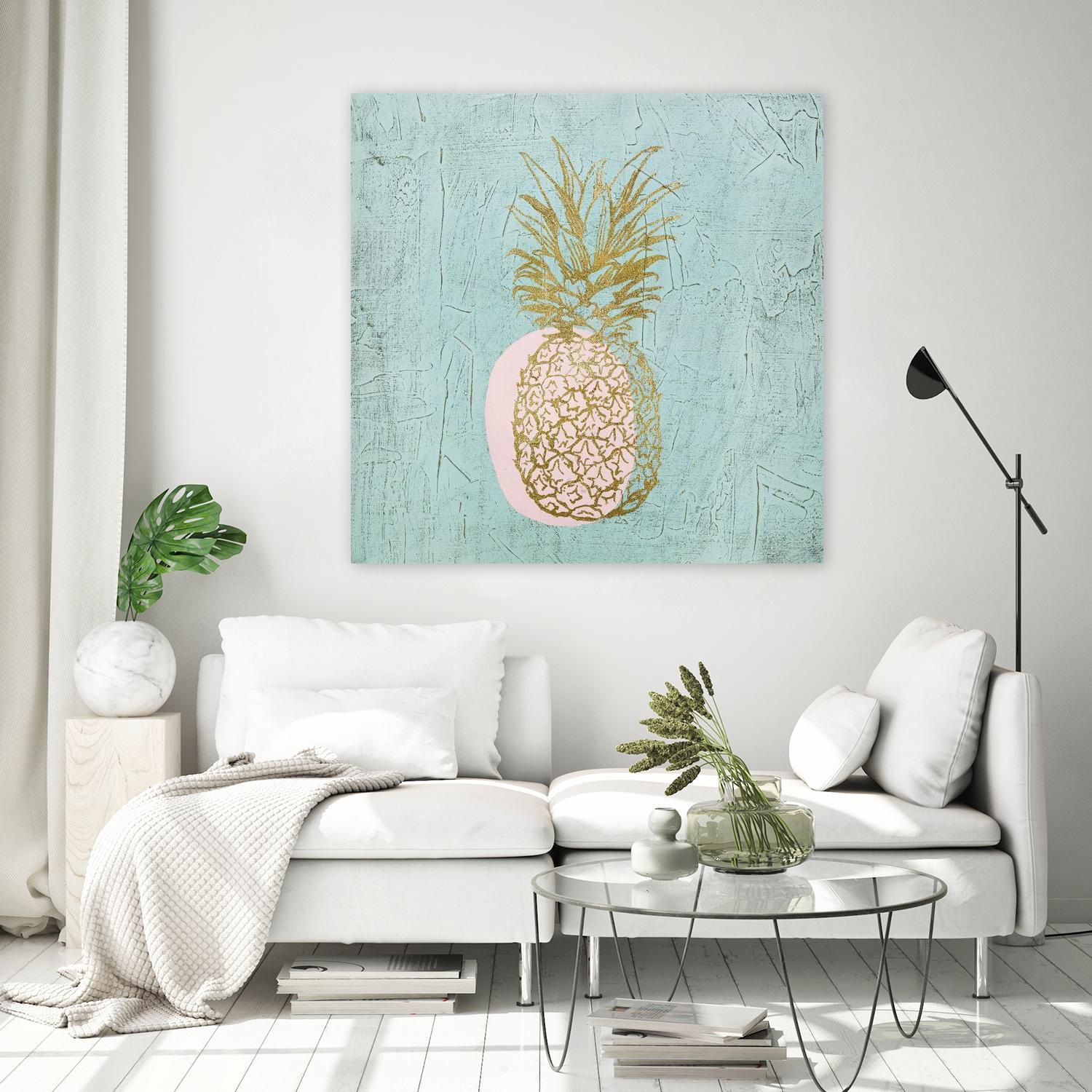Golden Pineapple by Stefano Altamura on GIANT ART - gold still life