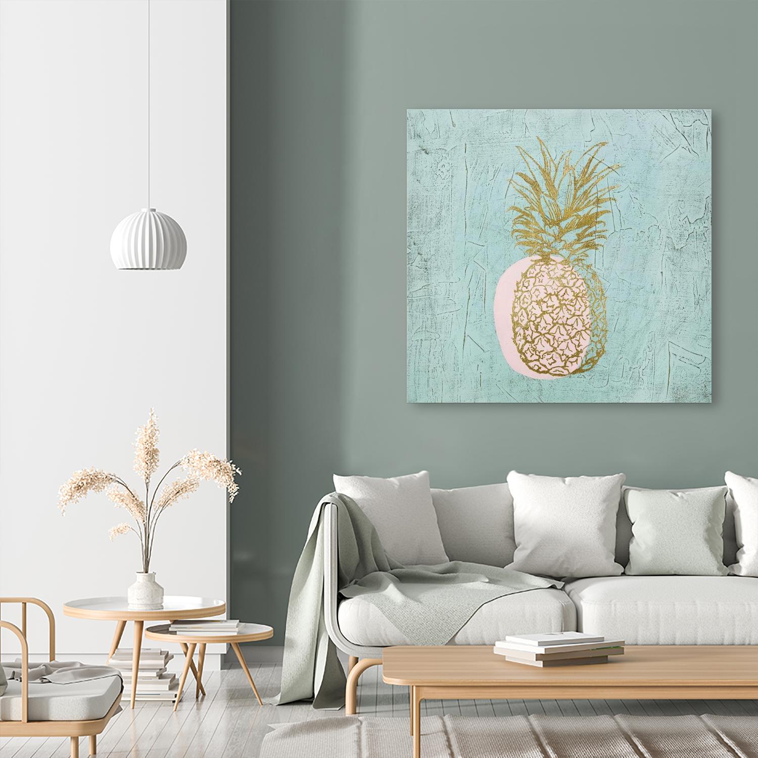 Golden Pineapple by Stefano Altamura on GIANT ART - gold still life