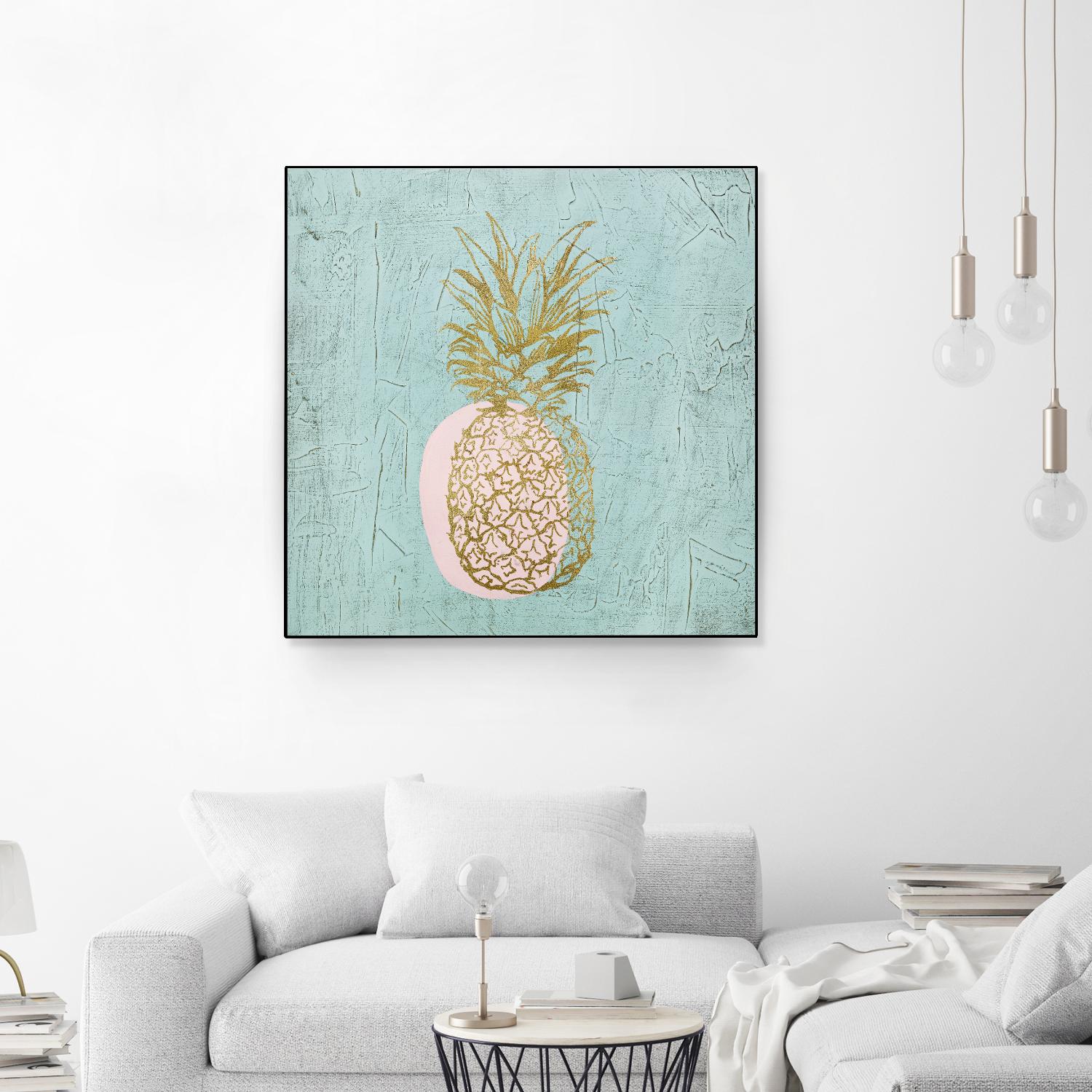 Golden Pineapple by Stefano Altamura on GIANT ART - gold still life