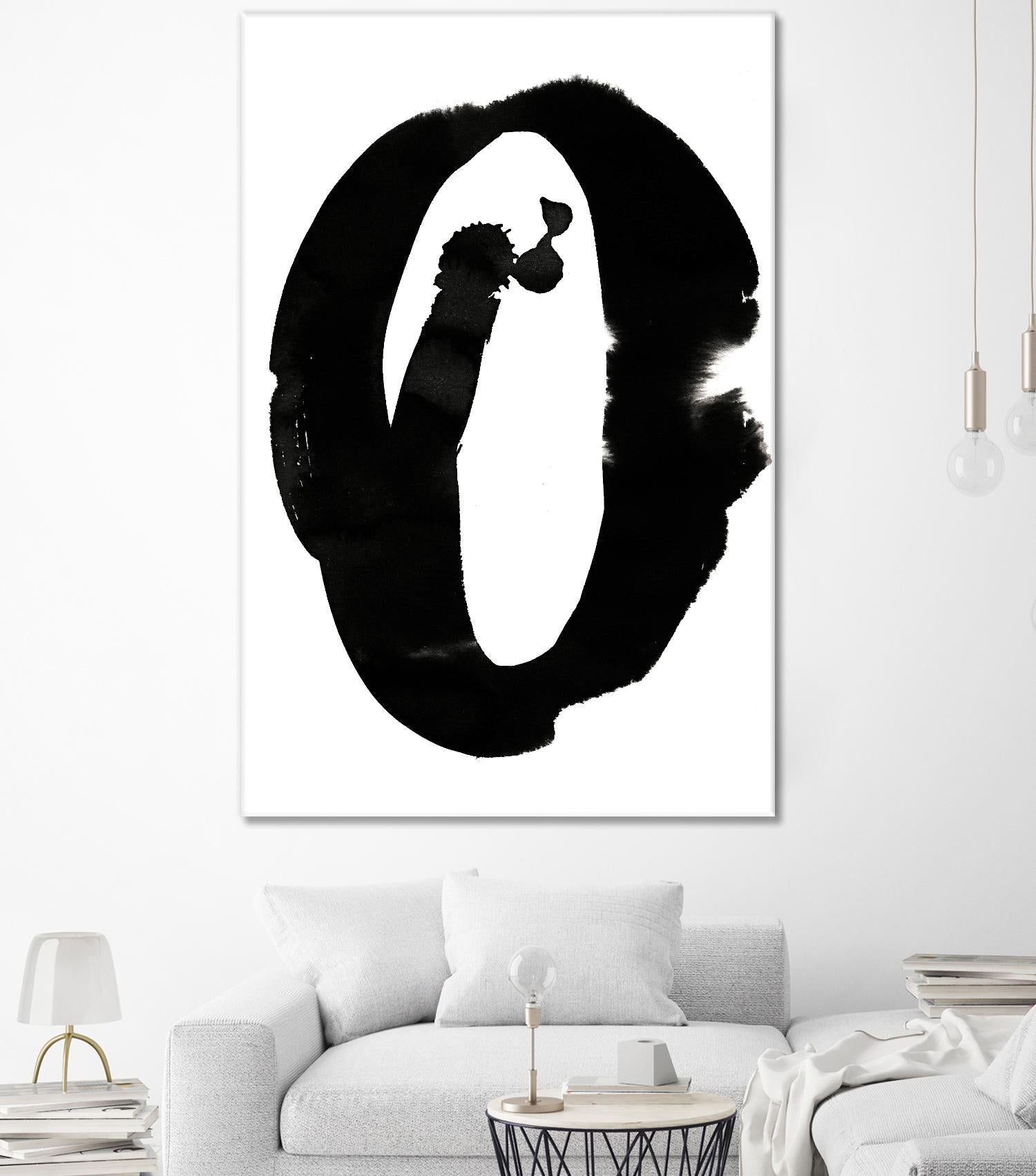 Composition in Black and White 3 by THE Studio on GIANT ART - white abstract