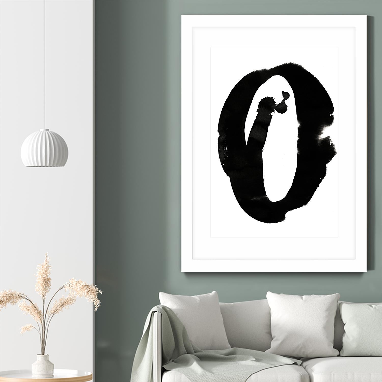 Composition in Black and White 3 by THE Studio on GIANT ART - white abstract