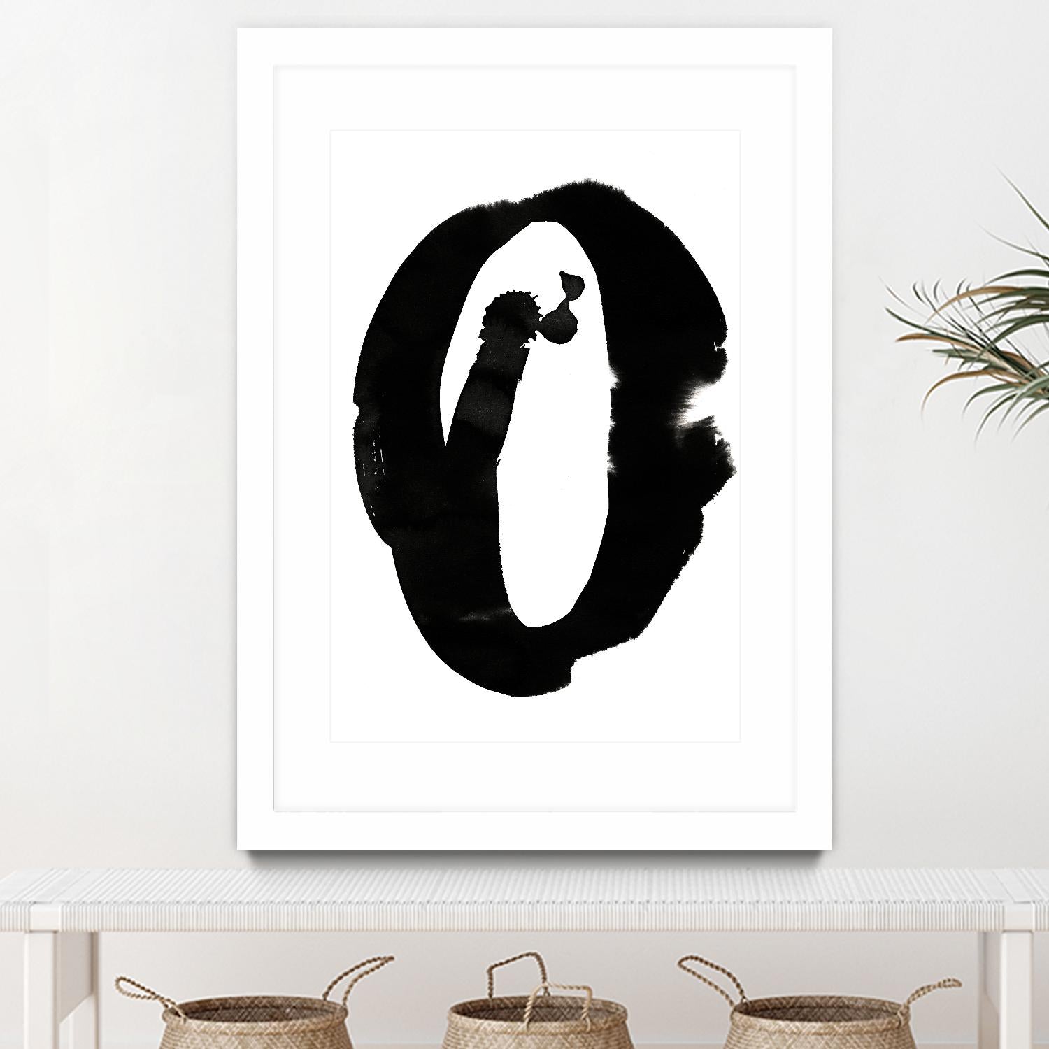 Composition in Black and White 3 by THE Studio on GIANT ART - white abstract