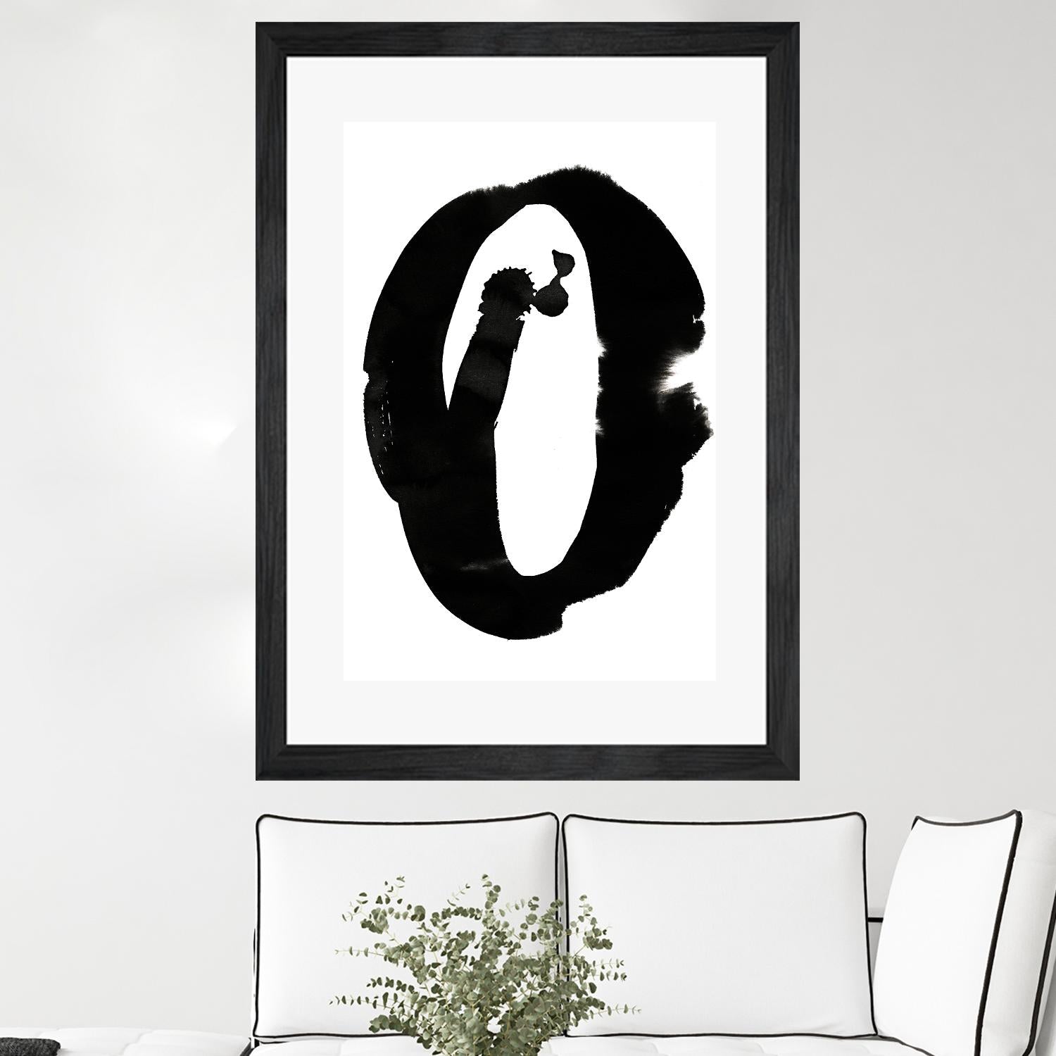 Composition in Black and White 3 by THE Studio on GIANT ART - white abstract