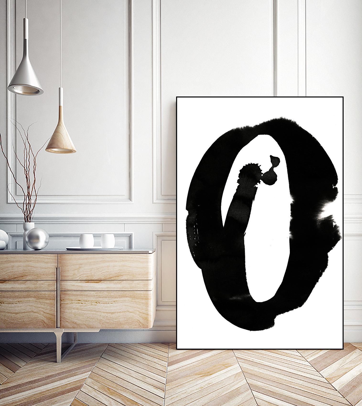 Composition in Black and White 3 by THE Studio on GIANT ART - white abstract