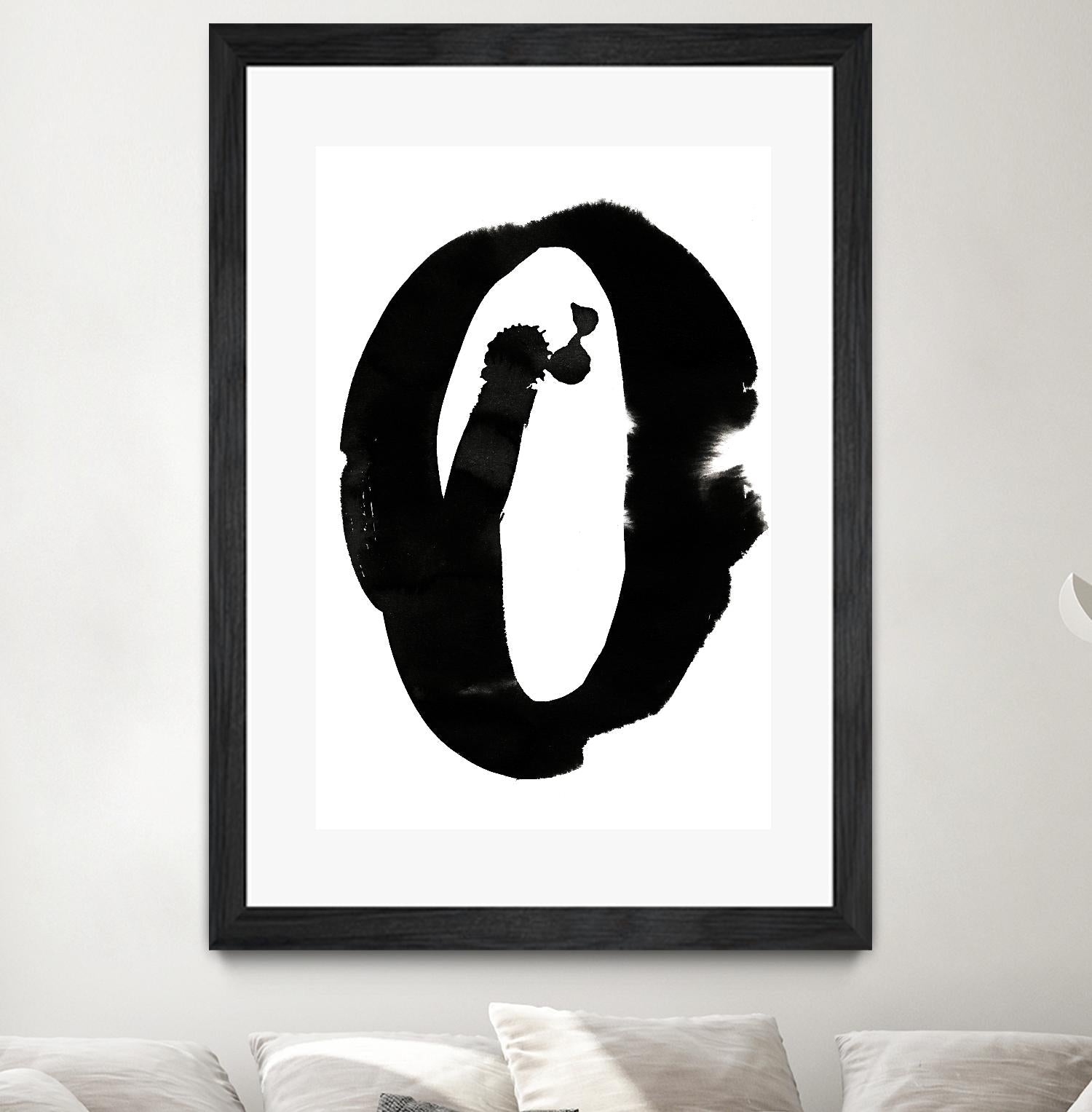 Composition in Black and White 3 by THE Studio on GIANT ART - white abstract