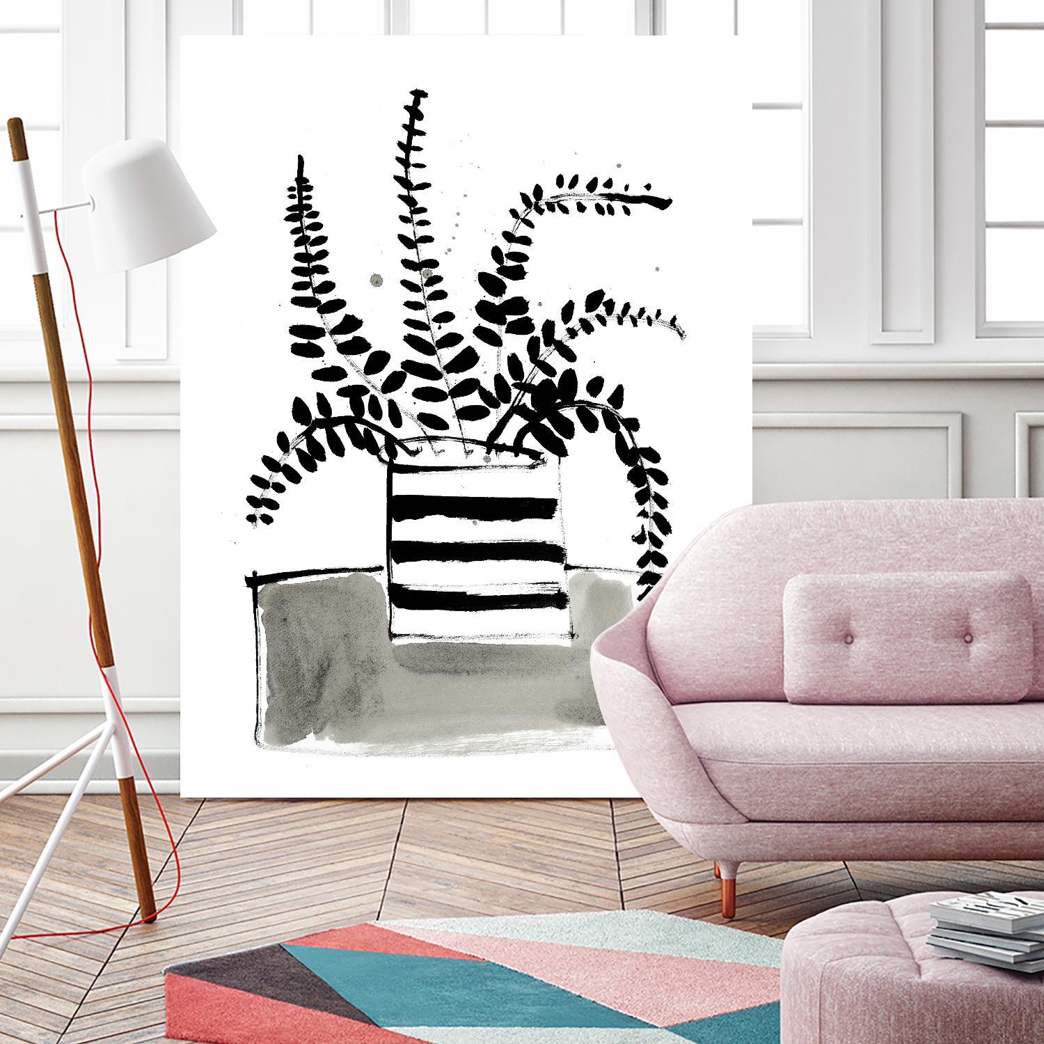 Fresh Flowers 2 by PC Ngo on GIANT ART - black still life