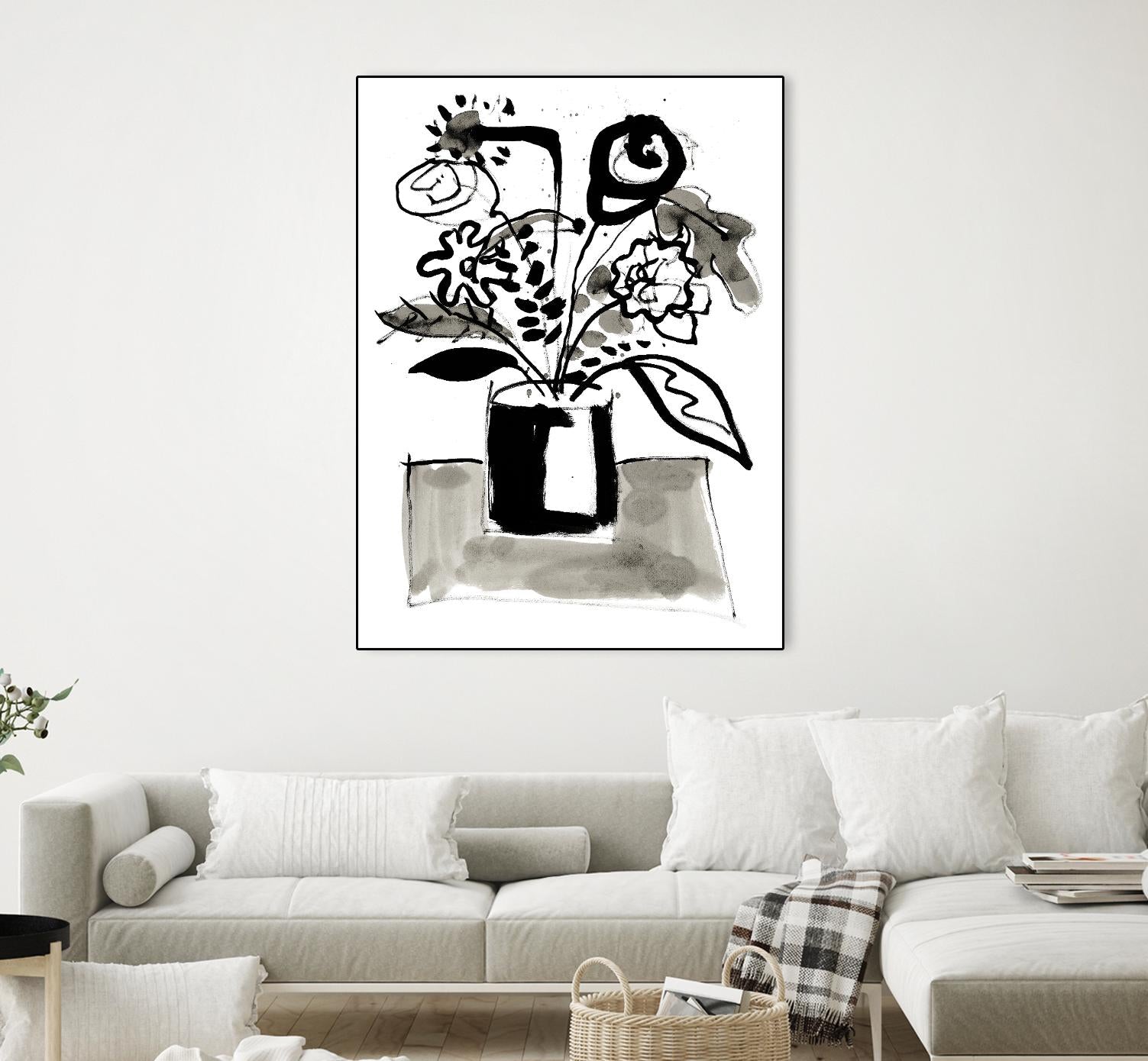 Fresh Flowers 4 by PC Ngo on GIANT ART - black still life