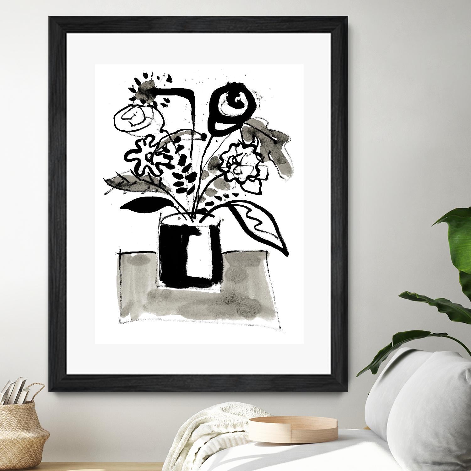 Fresh Flowers 4 by PC Ngo on GIANT ART - black still life