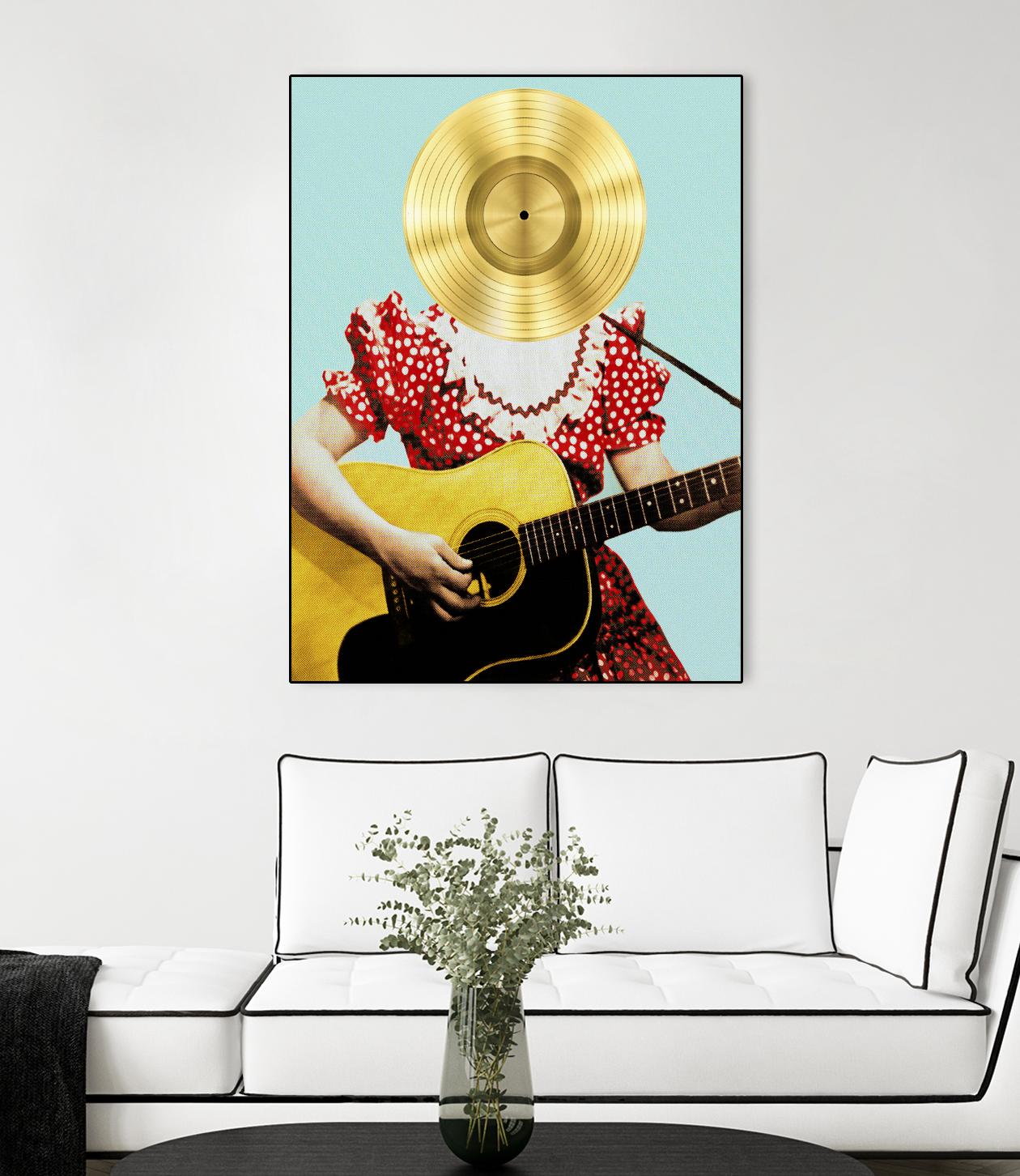 Country Western Gal by DavidJordan Williams on GIANT ART - red contemporary