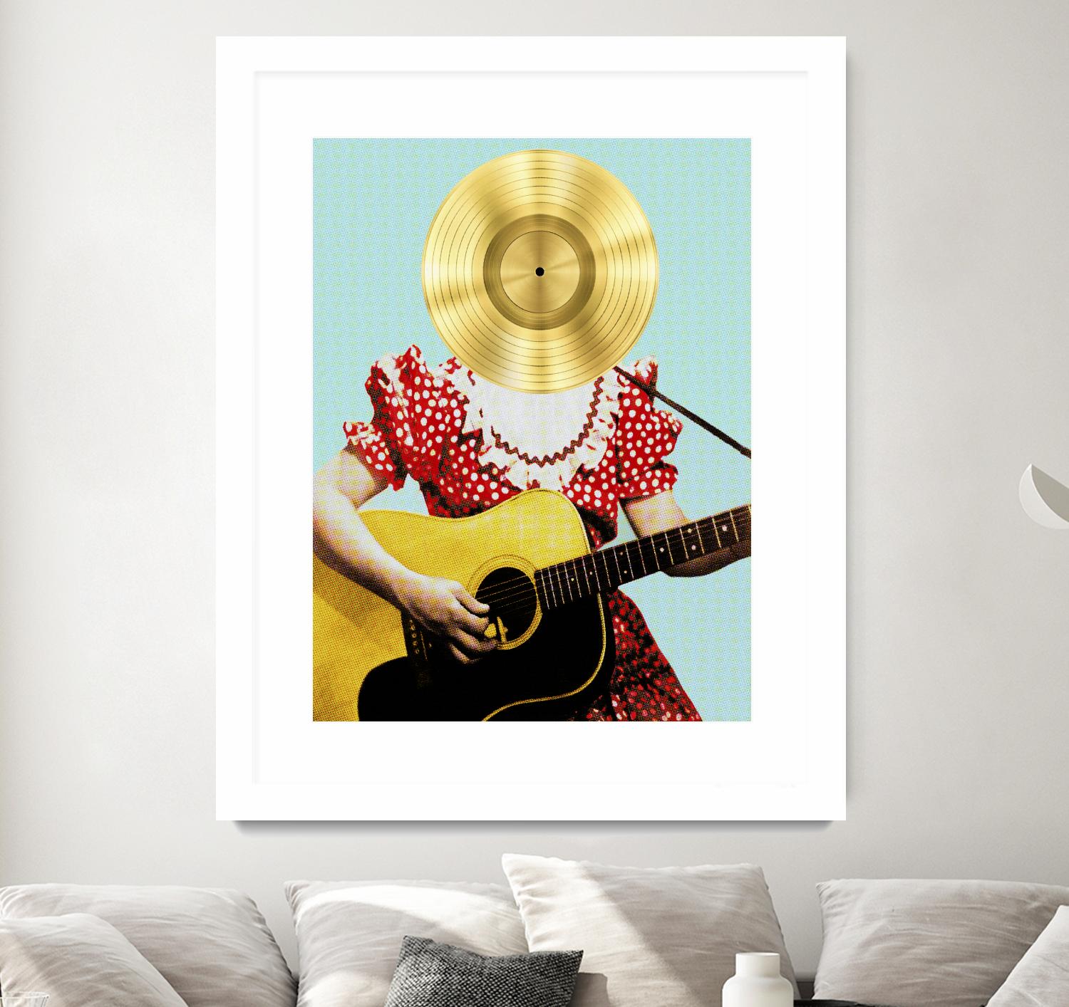 Country Western Gal by DavidJordan Williams on GIANT ART - red contemporary