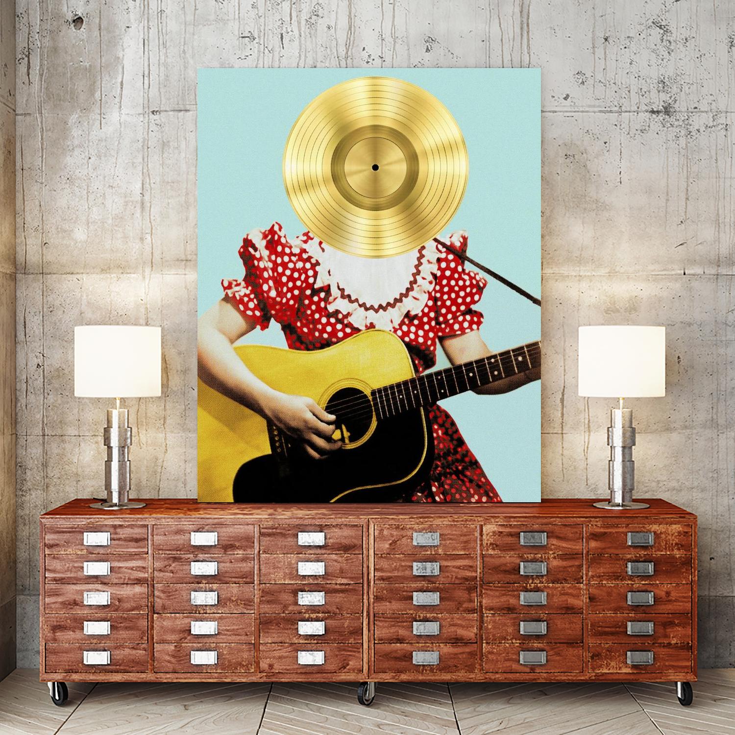 Country Western Gal by DavidJordan Williams on GIANT ART - red contemporary