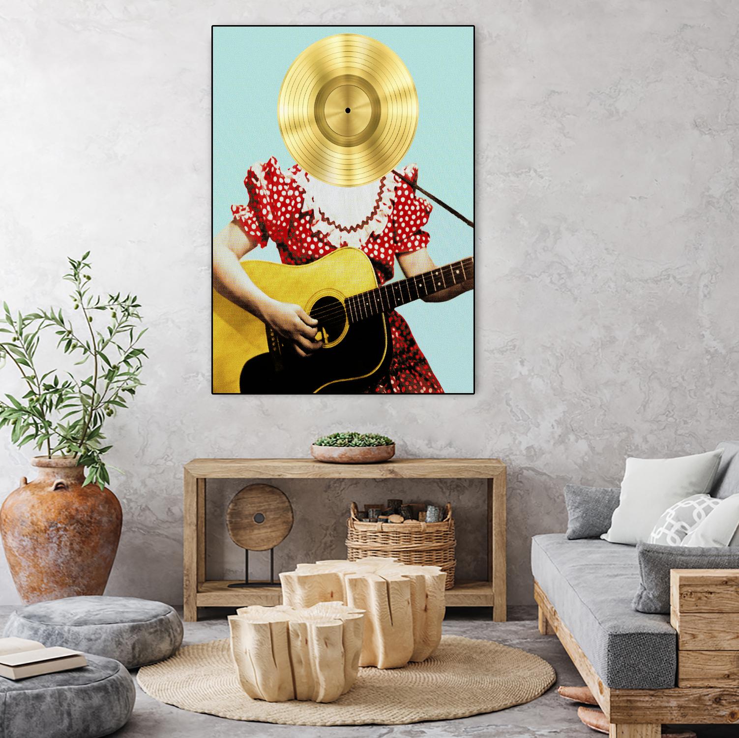 Country Western Gal by DavidJordan Williams on GIANT ART - red contemporary