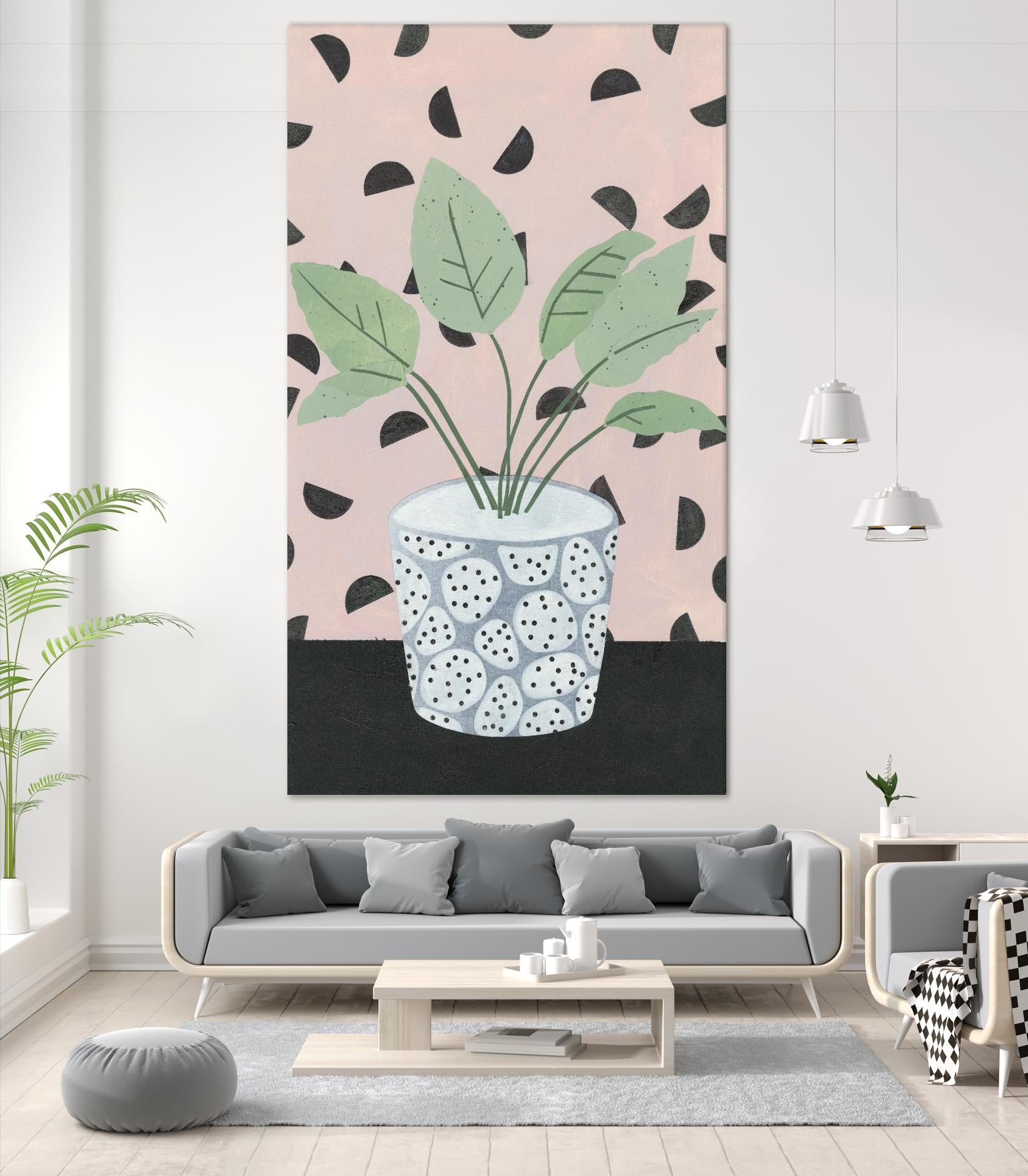 Table Plant 2 by ML Studio on GIANT ART - black contemporary plant