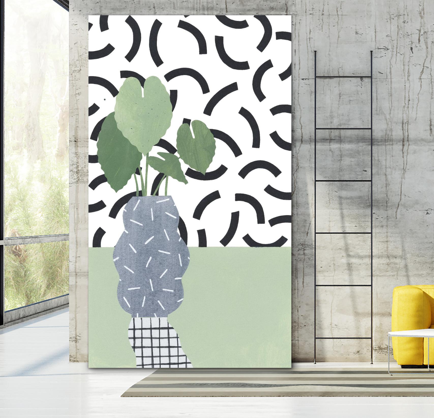 Table Plant 5 by ML Studio on GIANT ART - black contemporary plant