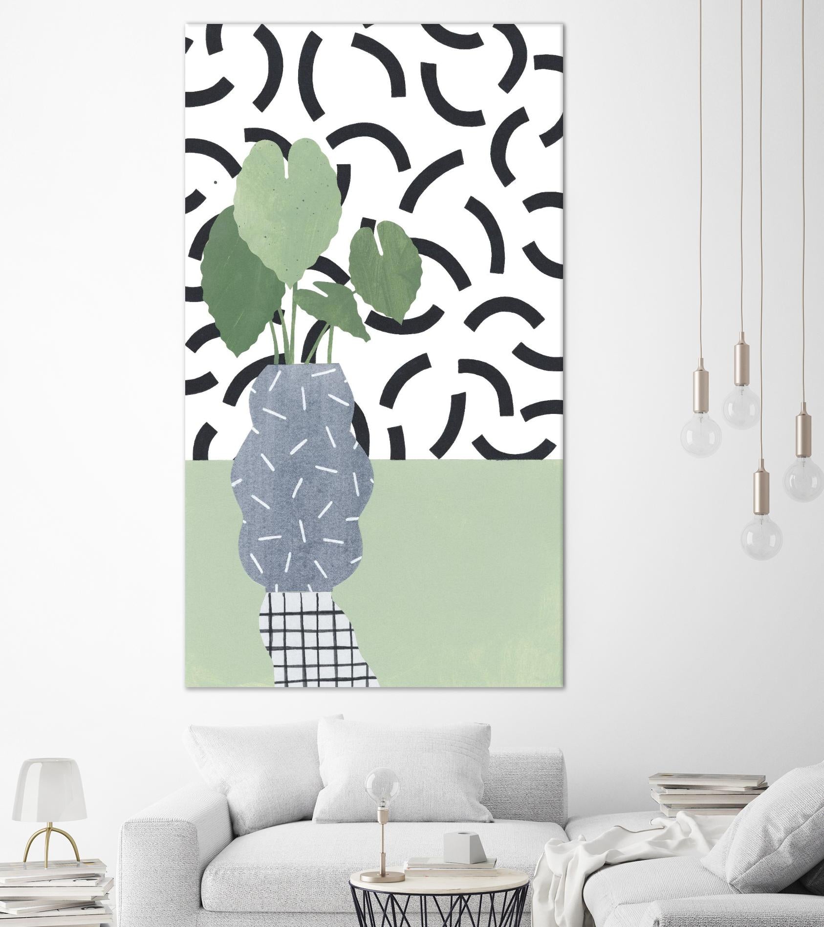 Table Plant 5 by ML Studio on GIANT ART - black contemporary plant