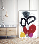 Jeux de Corps VI by Helene Crecent on GIANT ART - red abstract