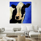 Blue Moo Moo by Will Bullas on GIANT ART - blue animals