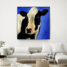 Blue Moo Moo by Will Bullas on GIANT ART - blue animals