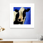Blue Moo Moo by Will Bullas on GIANT ART - blue animals